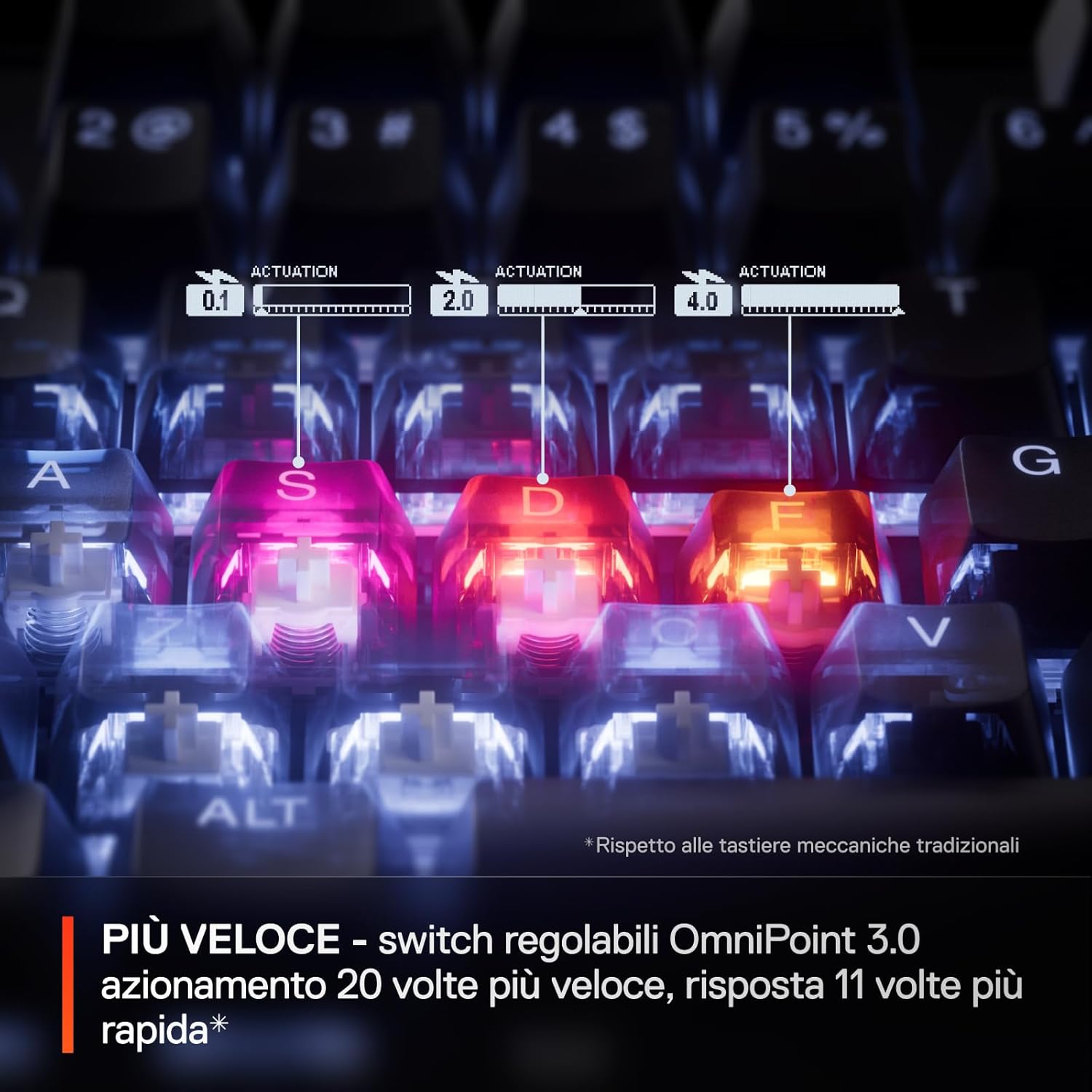 Thumbnail 4 de SteelSeries Apex Pro TKL Gen 3 White con OmniPoint 3.0: tastiera meccanica regolabile per gamer competitivi