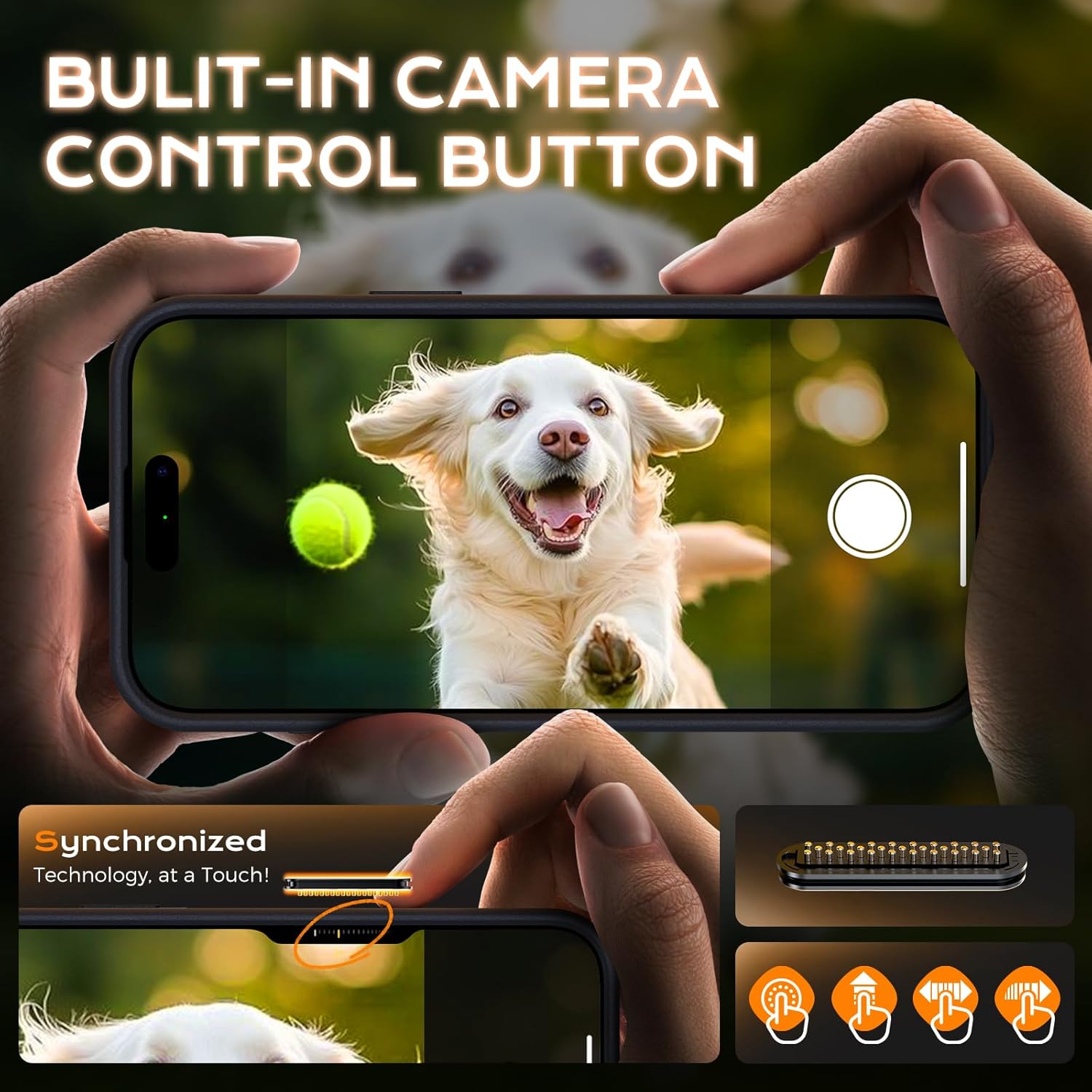 Thumbnail 2 de TOCOL Magnetic for iPhone 16 Case with Camera Control Button and Upgraded Camera Protection