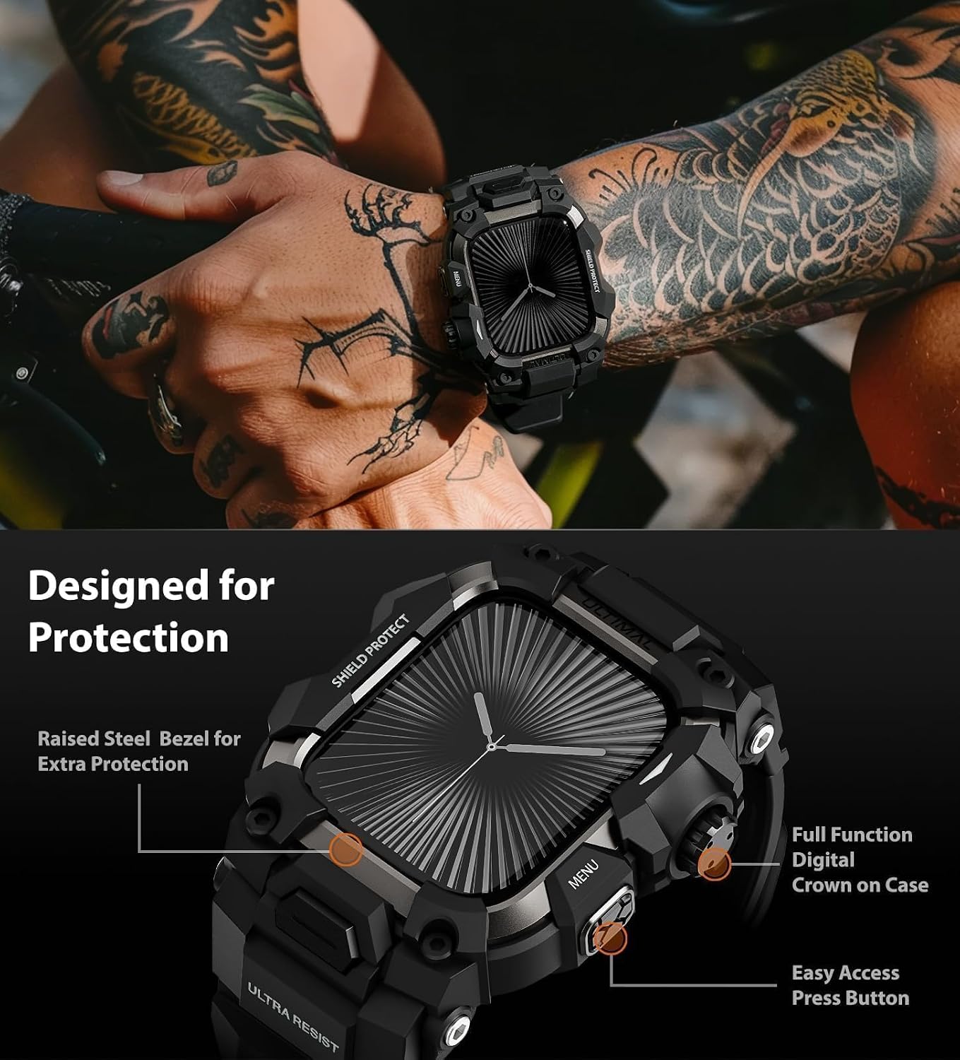 Thumbnail 1 de ULTIMAL Rugged Case 46mm Apple Watch band