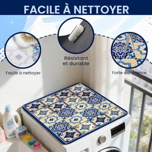 Detalle 2 de xyuayamz Tapis de protection 60 × 60 cm antidérapant bleu