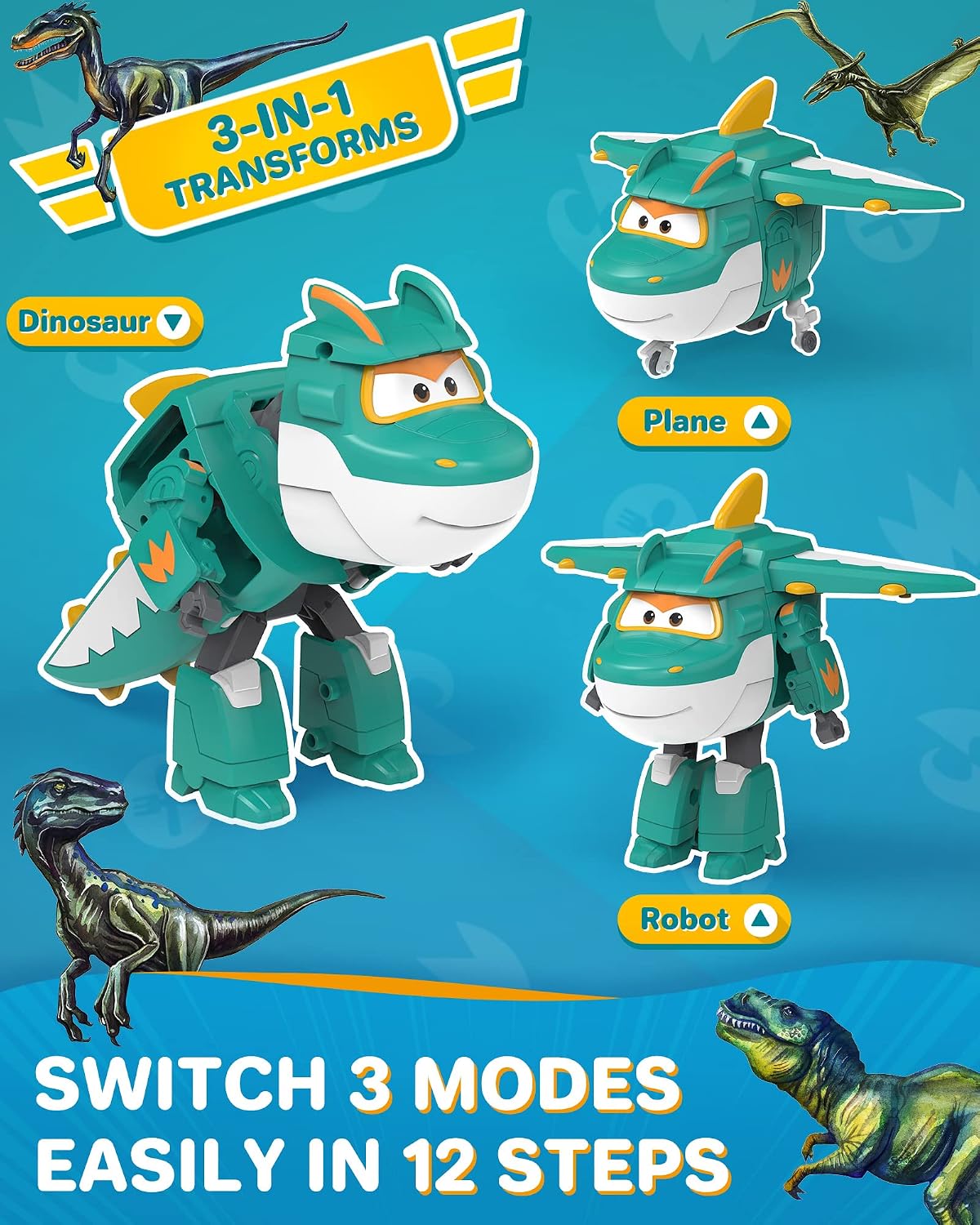 Thumbnail 2 de Super Wings Tino Verwandlung 20 cm