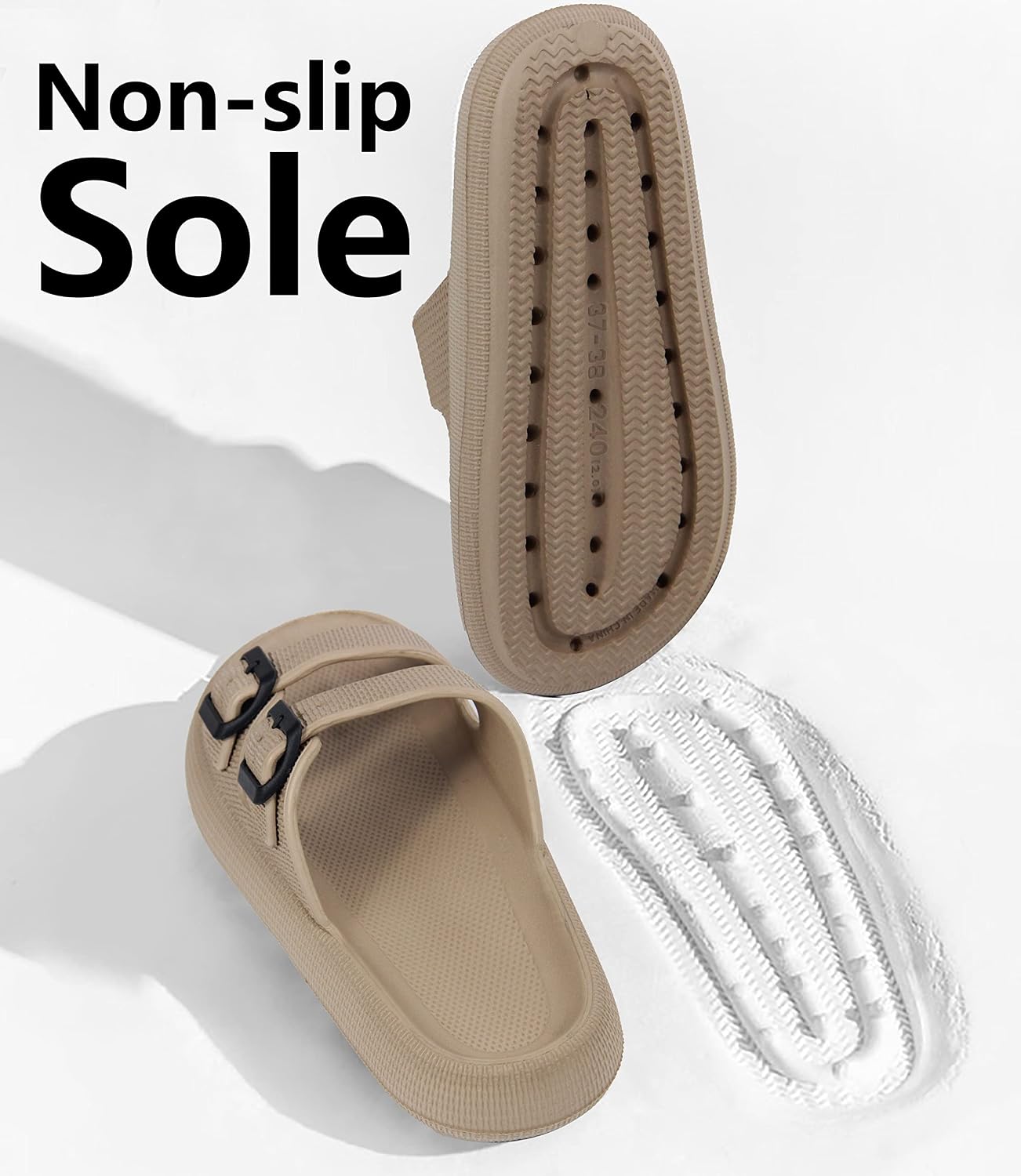 Thumbnail 5 de Weweya Pillow Sandals for Women and Men — Double Buckle Adjustable EVA Slides