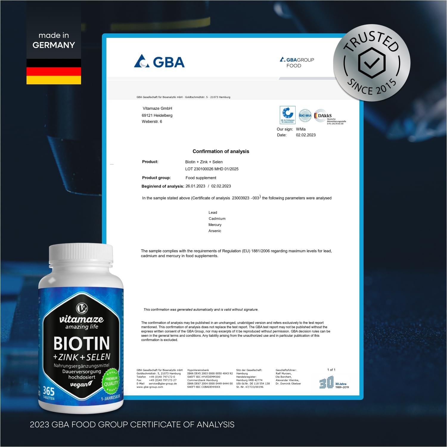 Thumbnail 6 de Biotin 10.000 mcg mit Selen & Zink — 365 Tabletten 💊