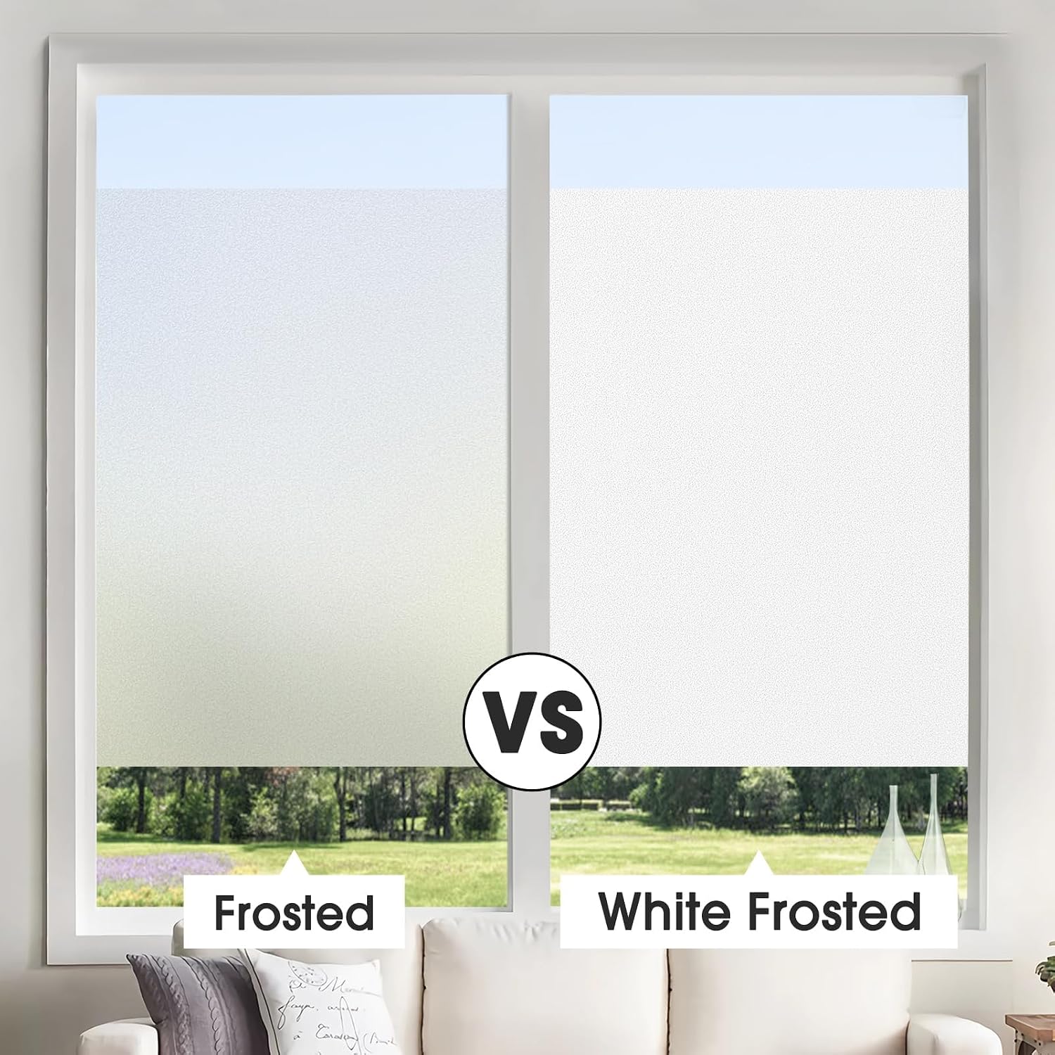 Thumbnail 3 de Lifetree Fensterfolie blickdicht für Privatsphäre (90x200 cm) – selbsthaftend ohne Klebstoff, Anti-UV, Milchglas-Look