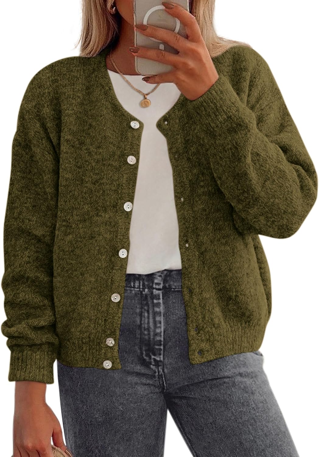 Thumbnail 6 de PRETTYGARDEN Fall Long Sleeve Cardigan for Women