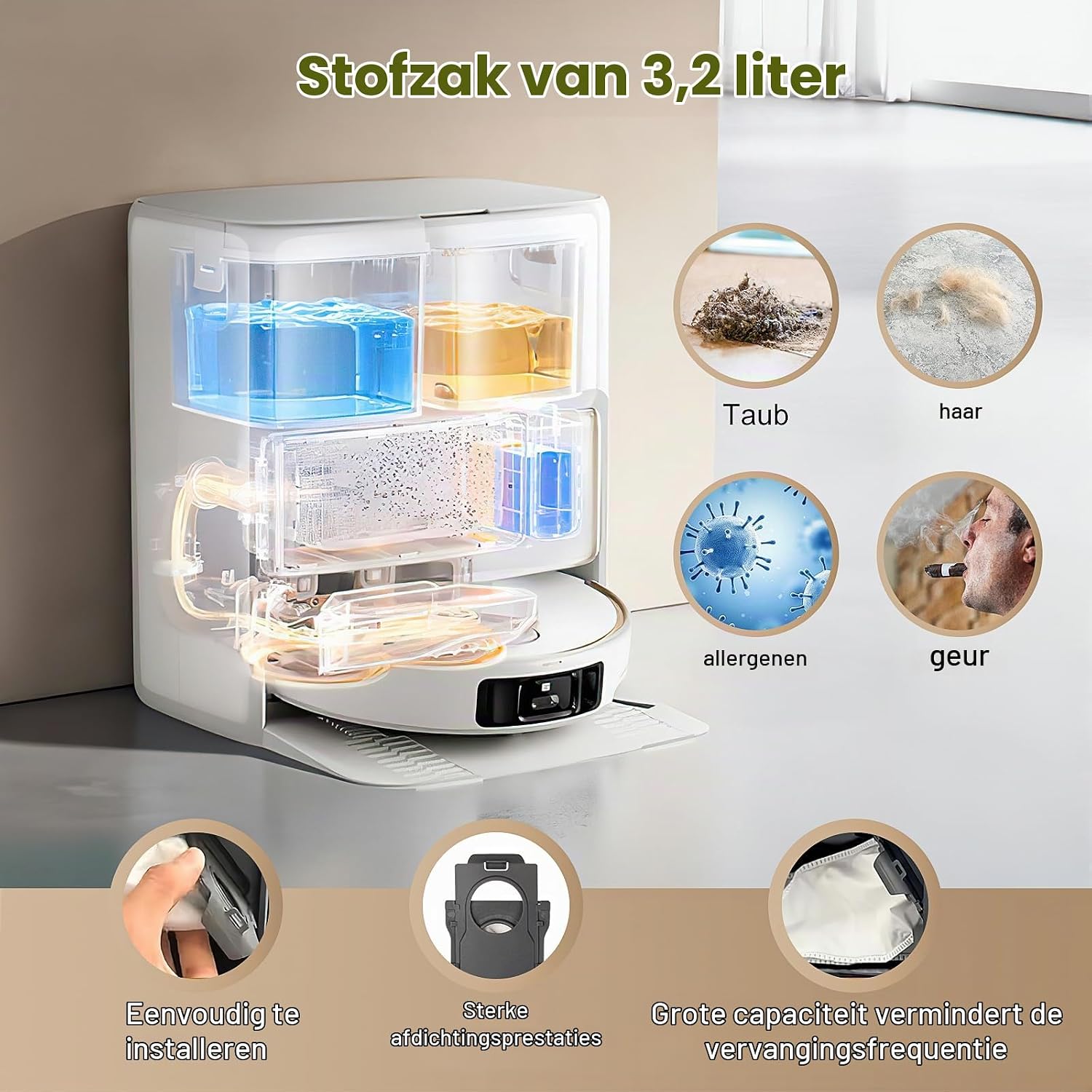 Detalle 2 de Fenkabs V50 Ultra accessoireset, 22-delig met HEPA-filters en dweilpads