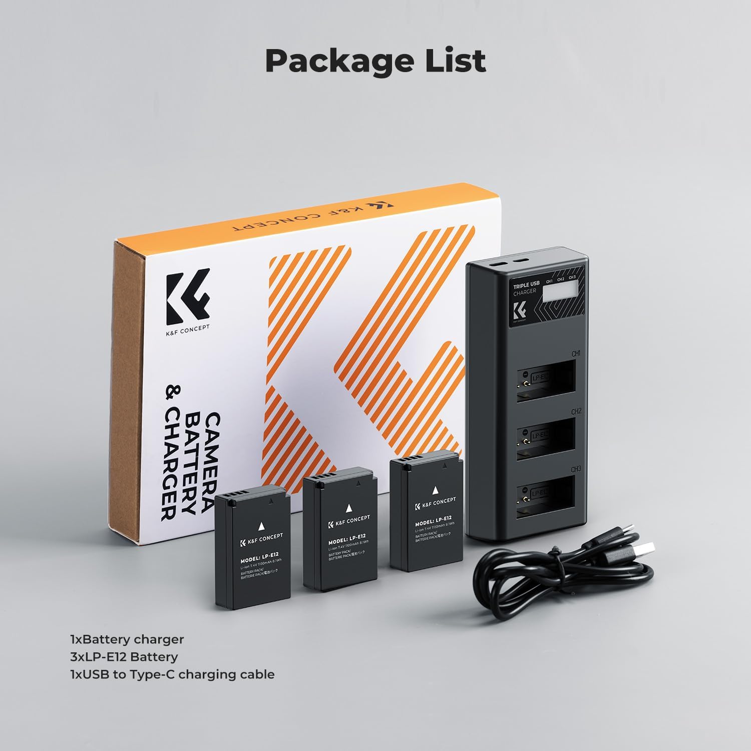Thumbnail 6 de K&F CONCEPT LP-E12 Akku 1100mAh
