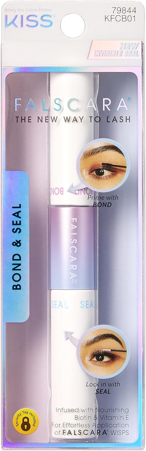 Detalle de KISS Cils Falscara Bond/Seal, Bllanc — Bond et Seal en deux étapes pour Falscara