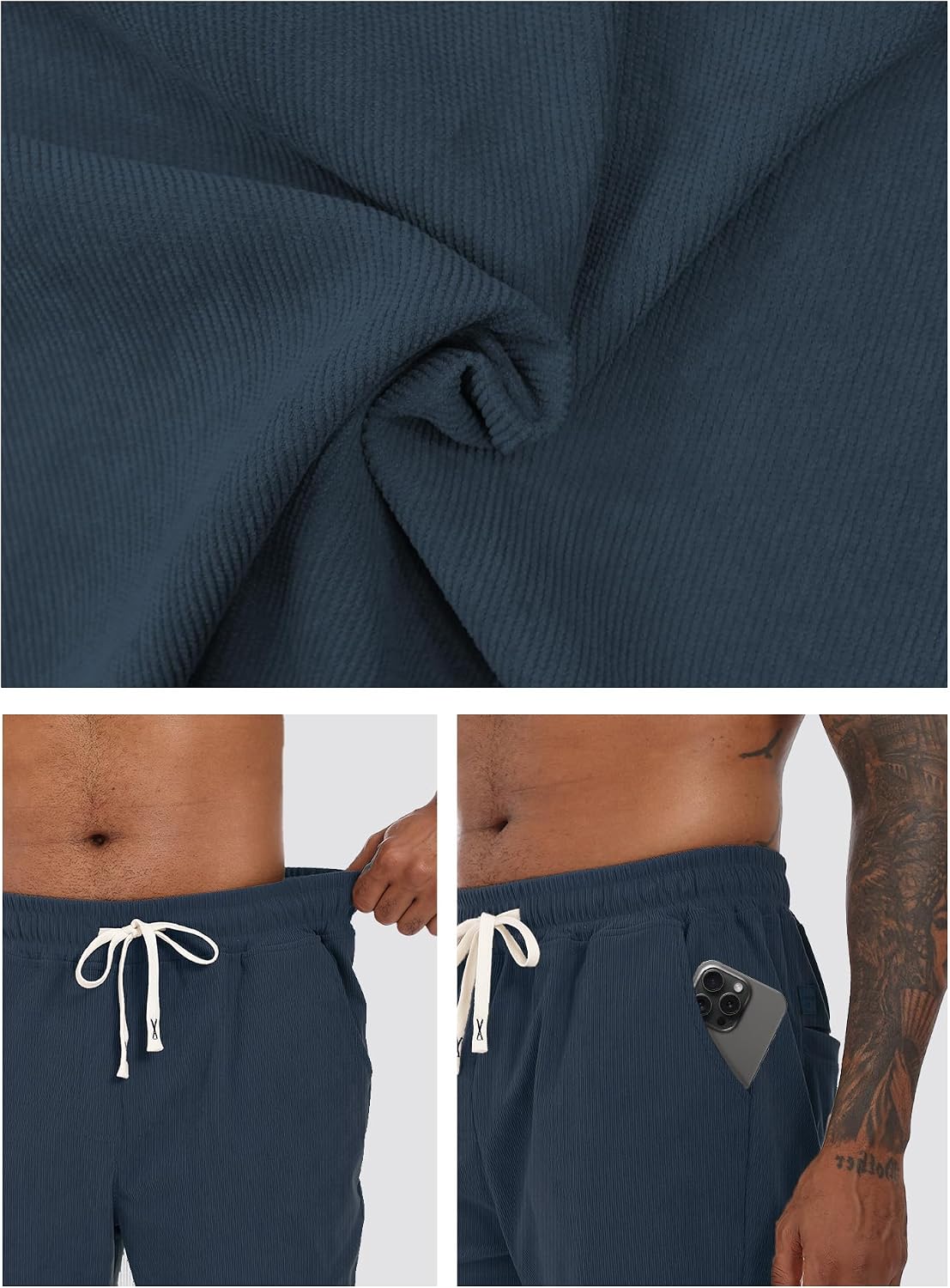 Thumbnail 4 de Yageshark Pantalon velours côtelé 100 % polyester
