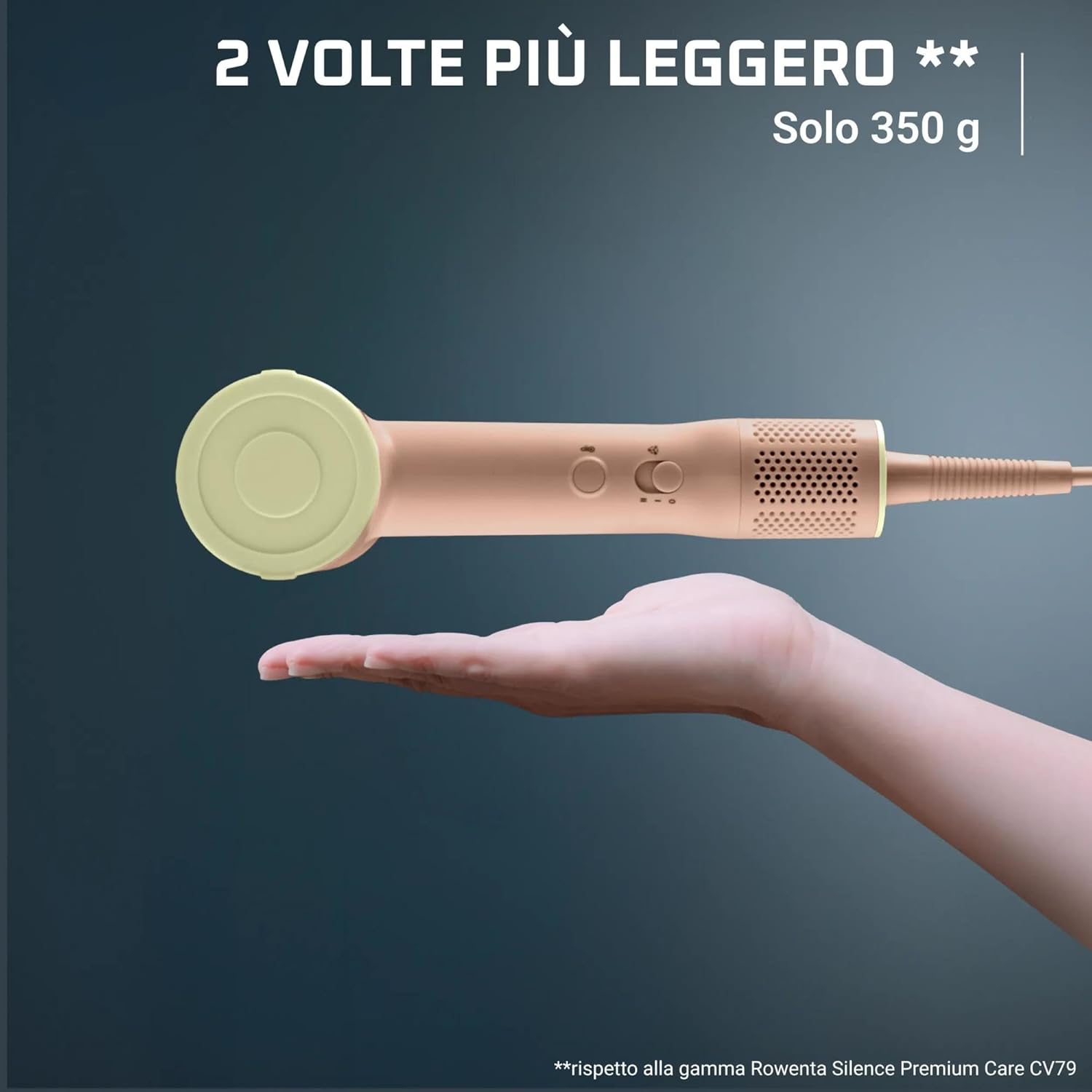 Detalle de Rowenta Blumia: phon hair compatto ad alta velocità con tecnologia ionica, 350 g, beccuccio magnetico