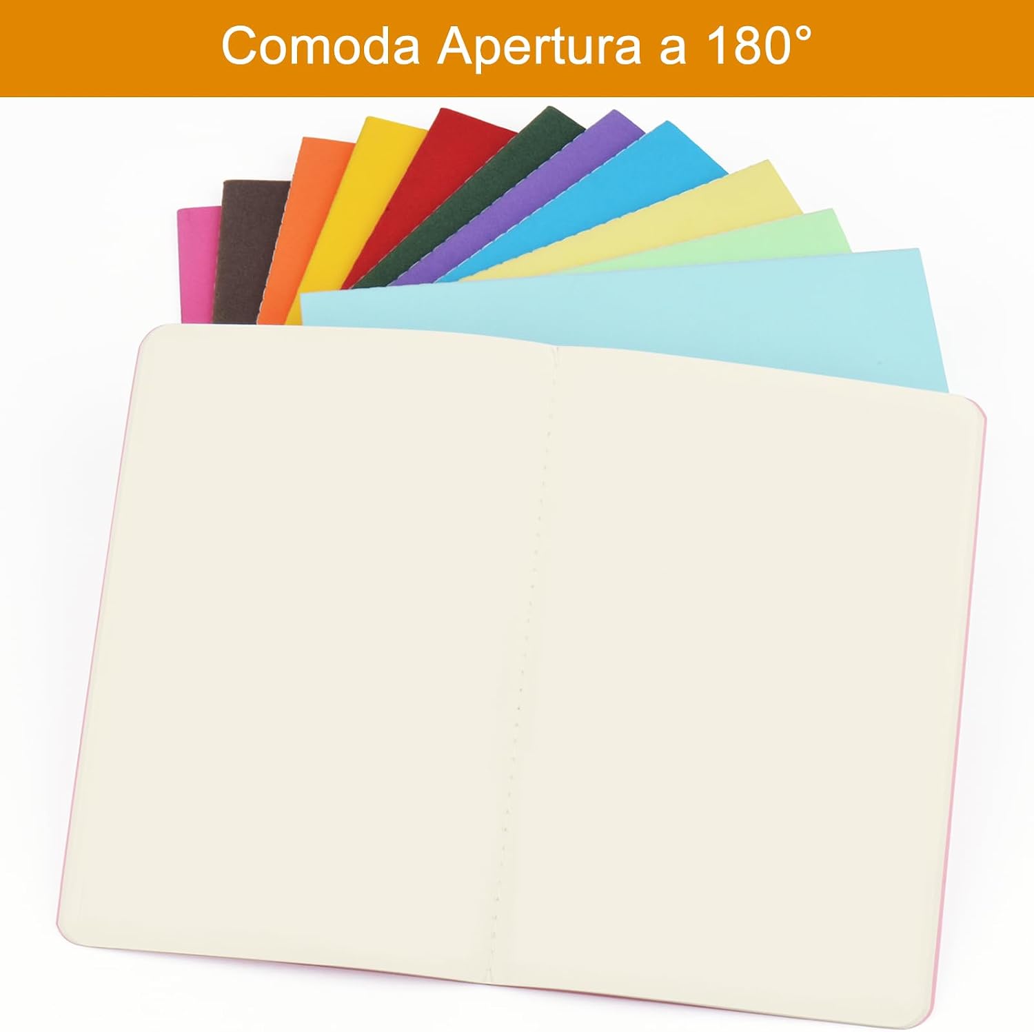 Detalle de ZCZN-Quaderno Appunti A5 – Confezione da 24 quaderni, 60 pagine, carta FSC, multicolore
