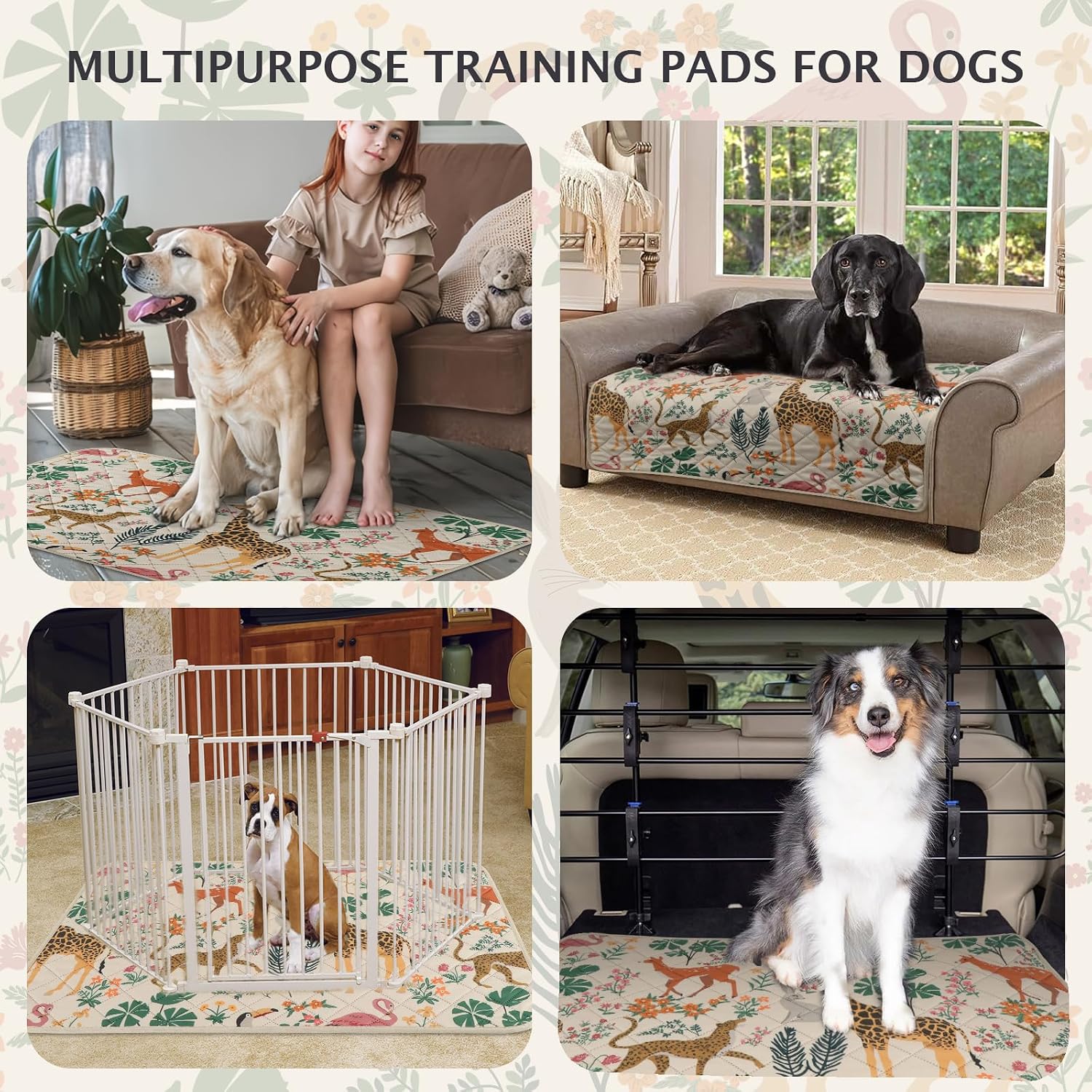 Thumbnail 6 de IEUUMLER Reusable Dog Training Pads (2 Pack) EU013 – washable, waterproof pee pads for puppies