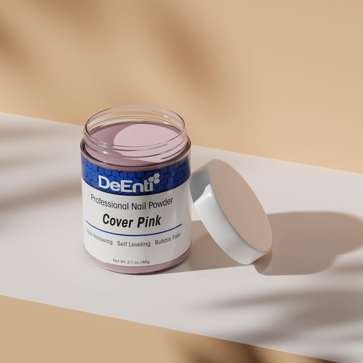 Thumbnail 4 de DeEnti Acrylic Nail Powder (2oz) Cover Pink — bubble-free acrylic powder for overlays and extensions