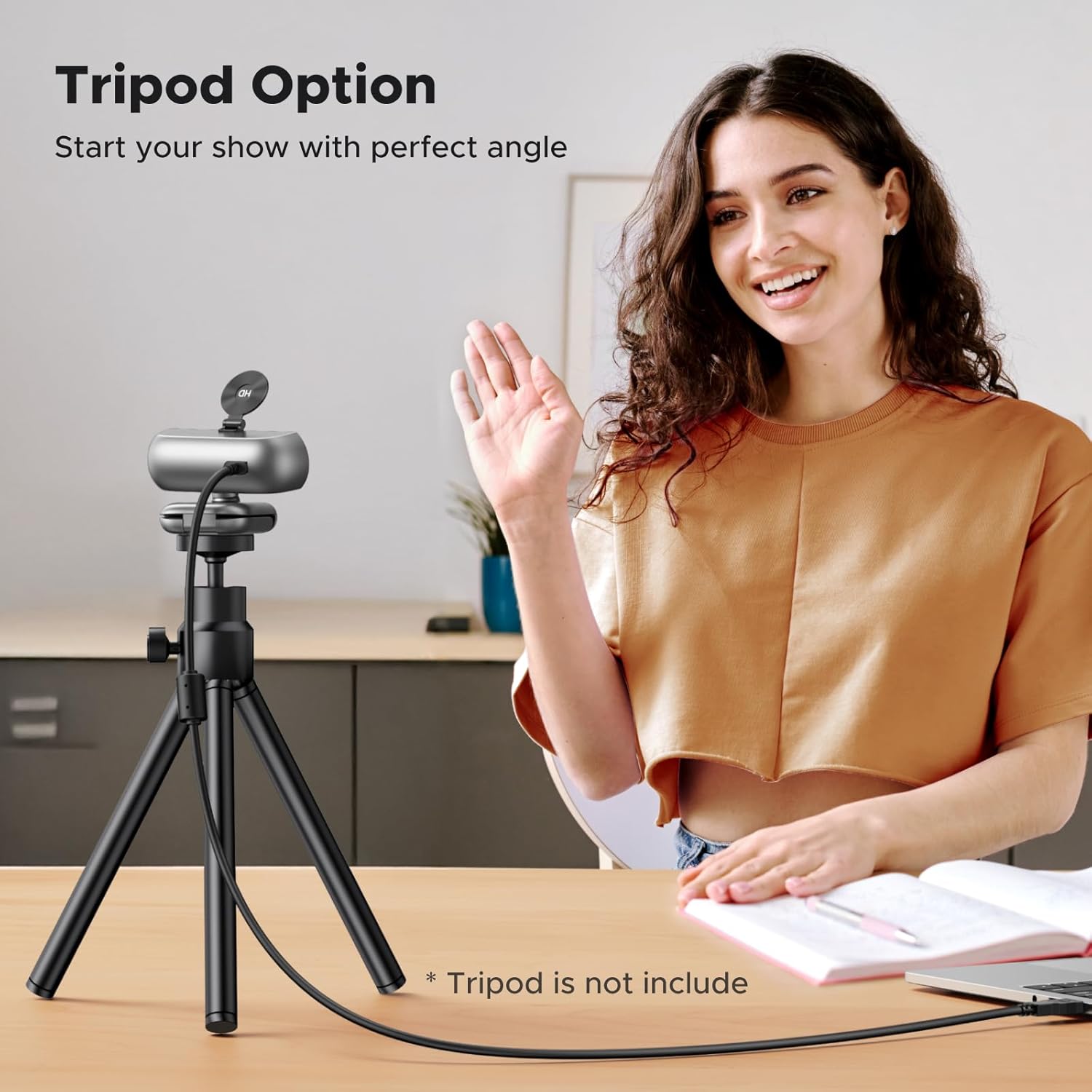 Thumbnail 6 de UGREEN 2K/30fps Webcam with Dual Microphones and Privacy Cover