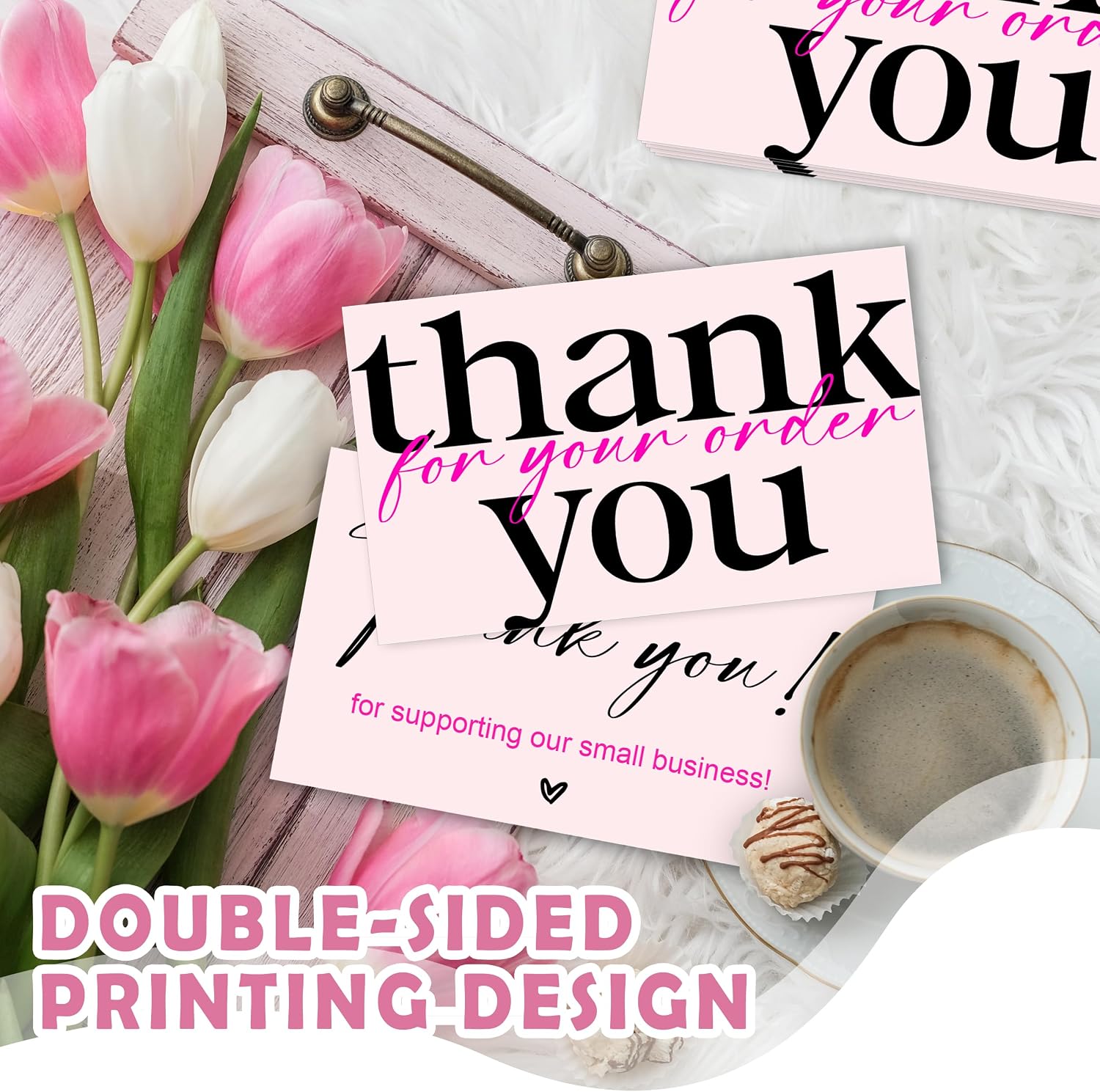 Detalle 1 de RYIGYWE Thank You Cards, 2 x 3.5 in.
