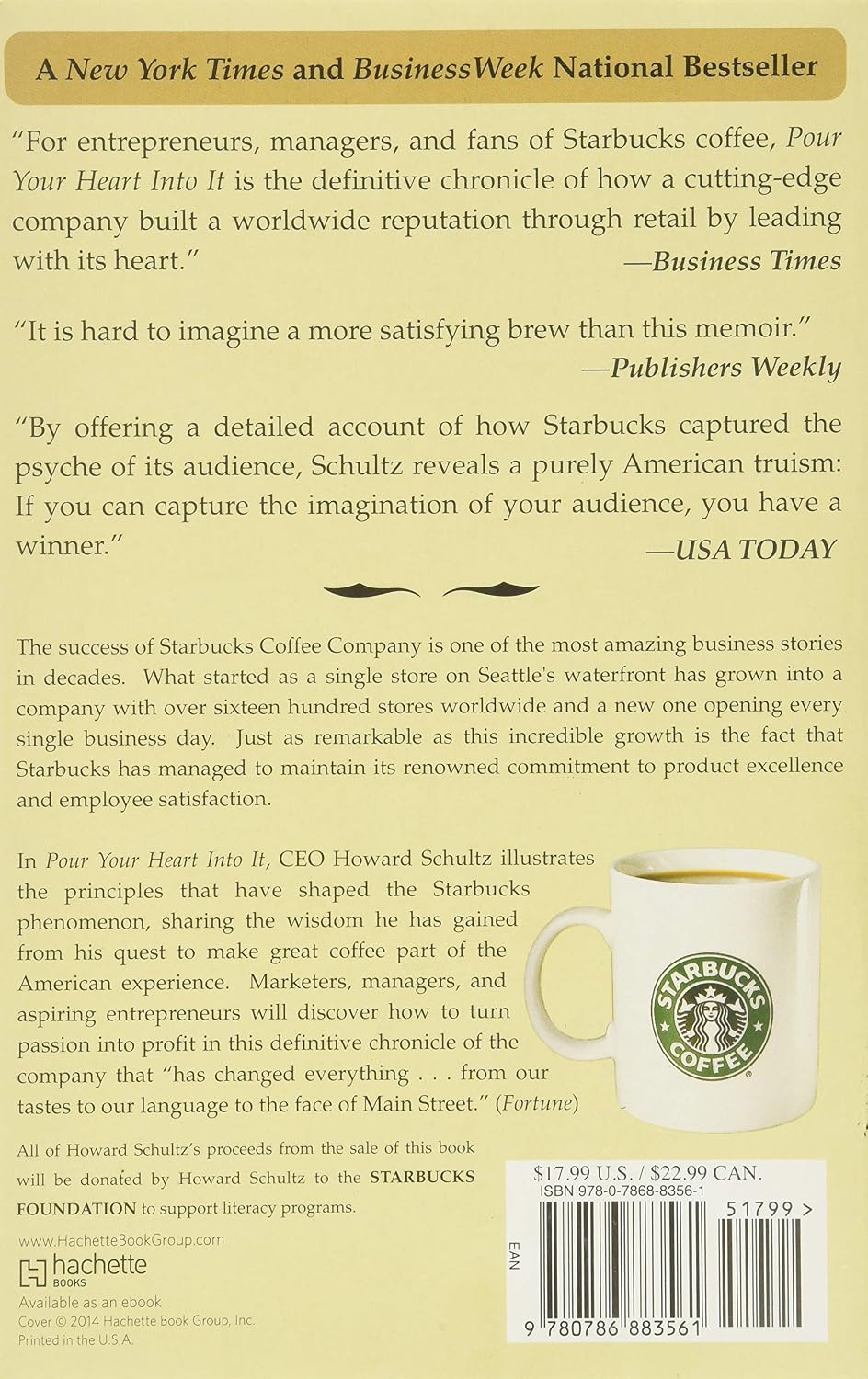 Thumbnail 1 de Pour Your Heart Into It: How Starbucks Built a Company One Cup at a Time, Paperback