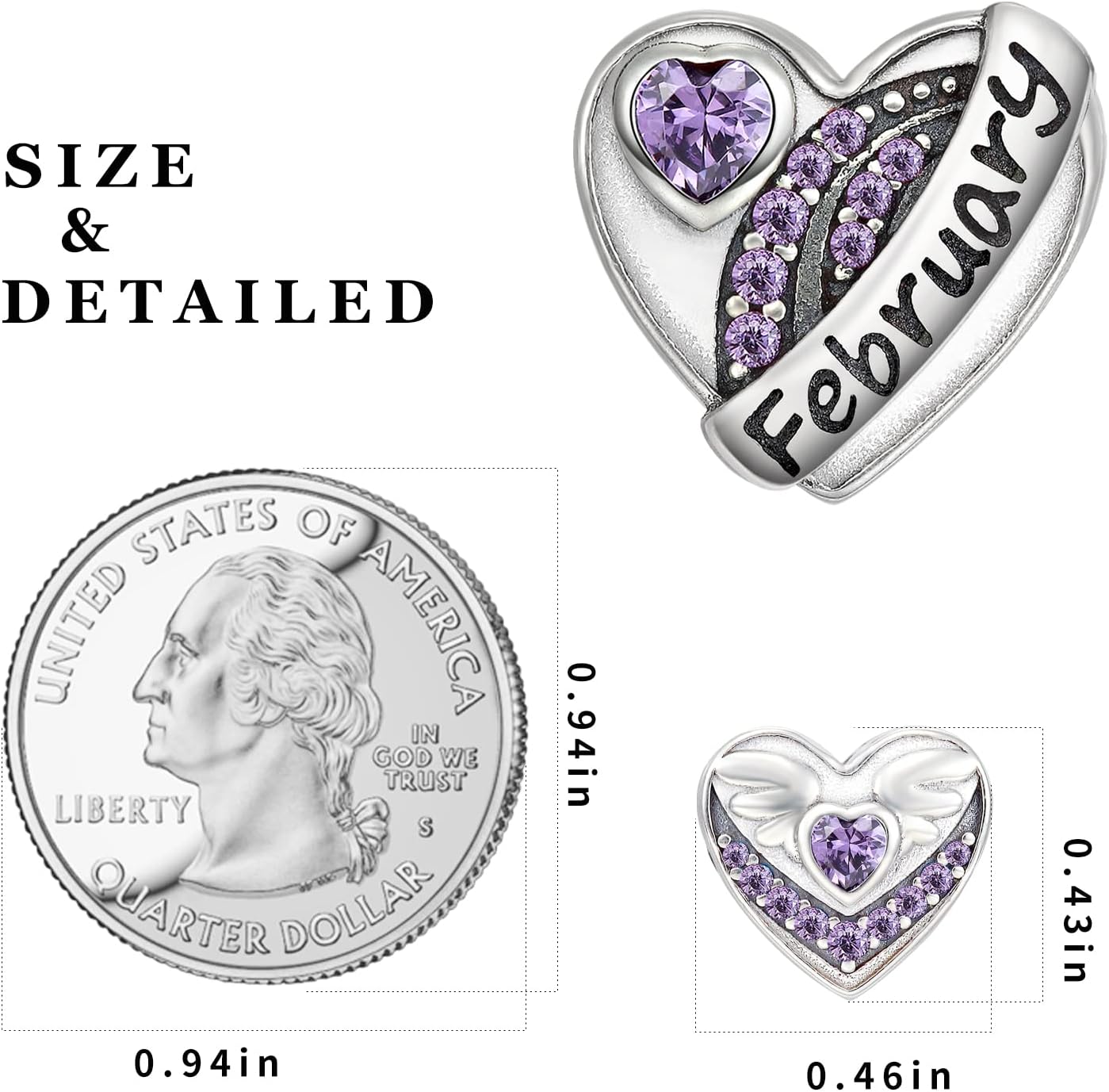 Detalle de Qings Birthstone Charm Bead 11.7mm