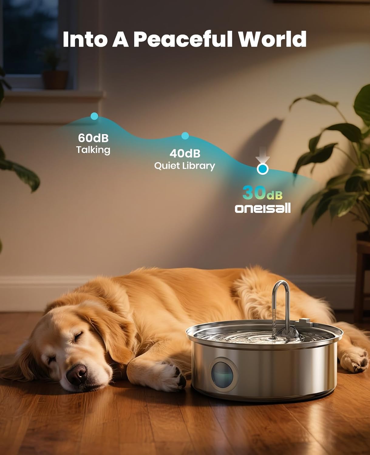 Thumbnail 3 de oneisall Dog Water Fountain 7L quiet