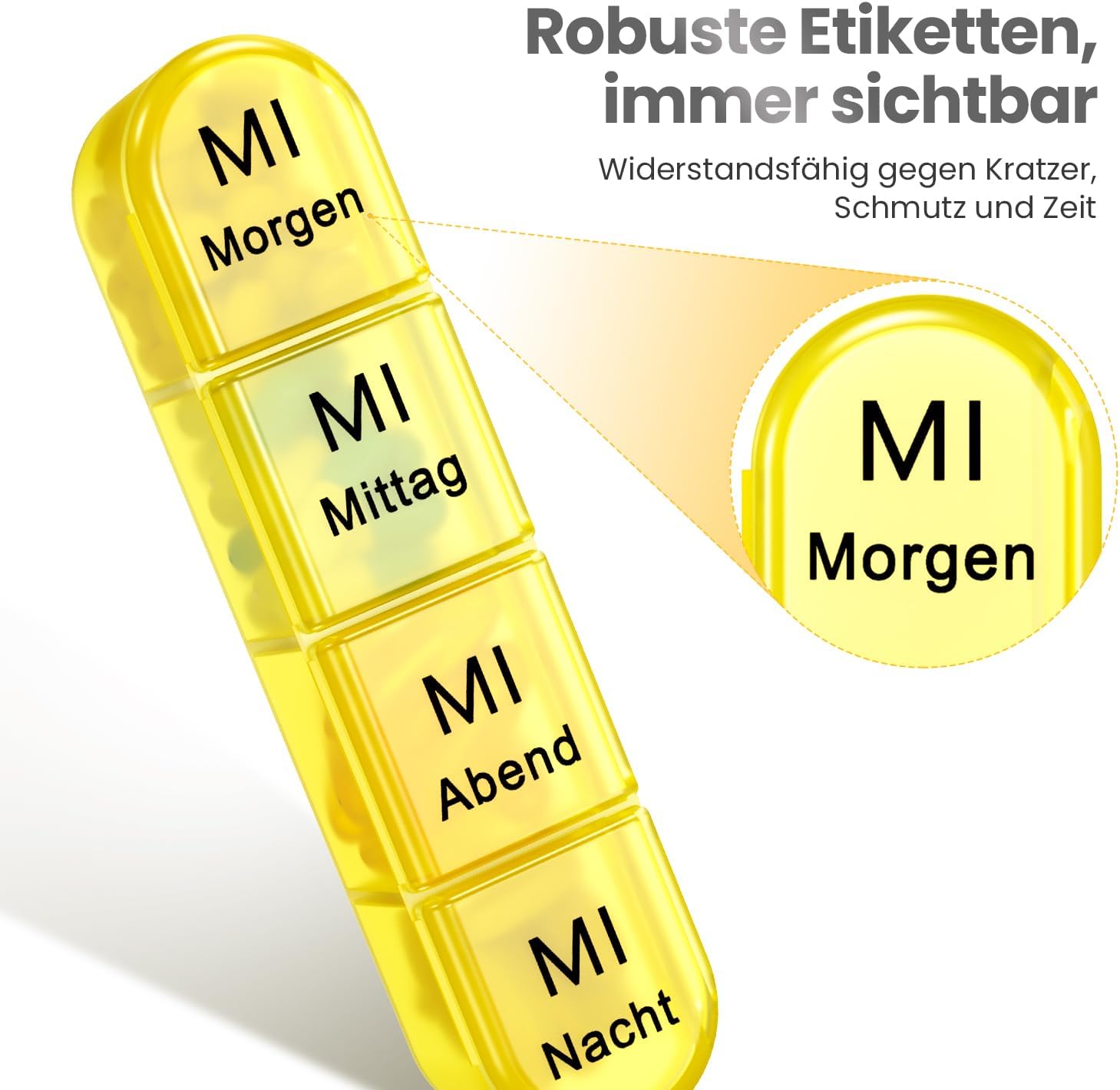 Thumbnail 4 de Doruimi Tablettenbox 7 Tage mit 4 Fächern 💊