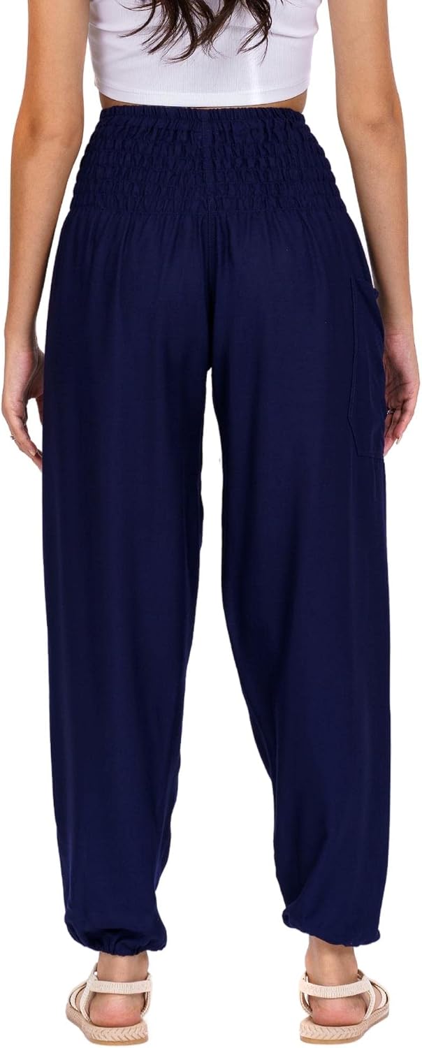 Thumbnail 1 de Lofbaz harem pants for women – boho palazzo yoga & lounge trousers in soft rayon