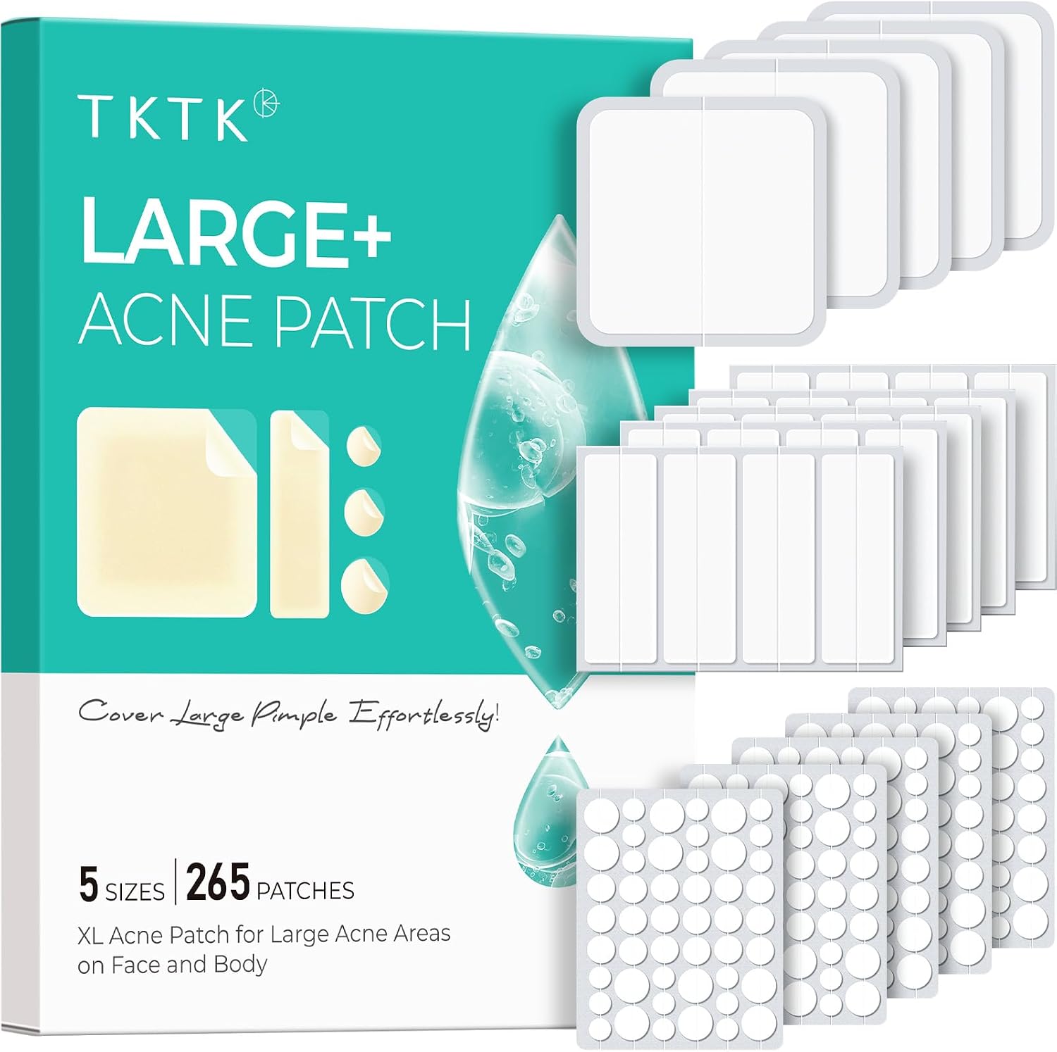 Detalle de TKTK 60 mm XL Acne Patches 265 Pack