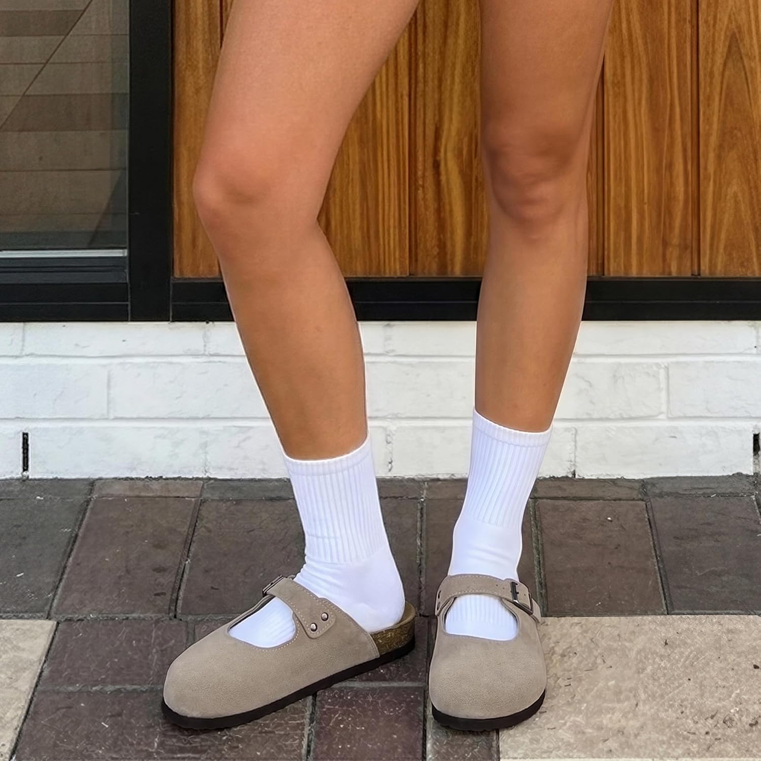 Thumbnail 1 de Modatope Mary Jane Clogs Faux Suede