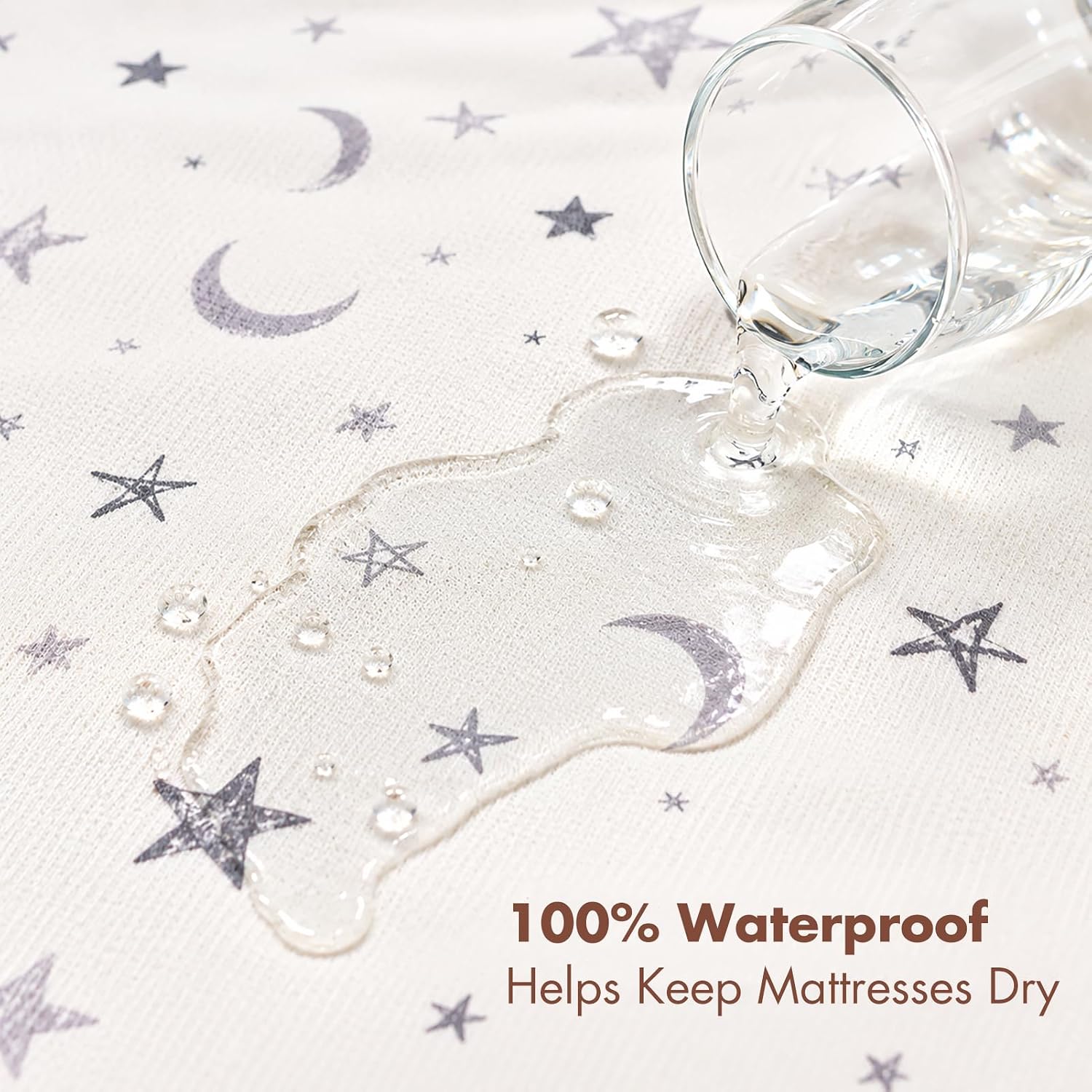 Thumbnail 2 de YIVEKO Waterproof Baby Bed Pad, 40 x 31 in Organic Cotton, Non-Slip Backing