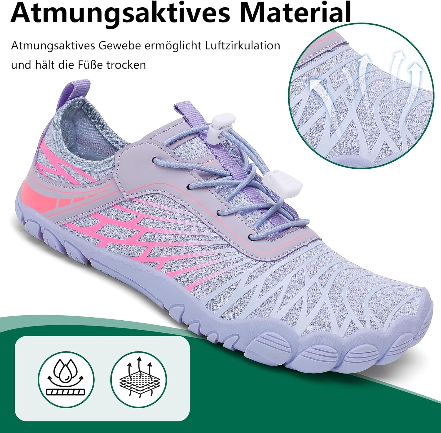 Thumbnail 5 de SAGUARO Damen Barfußschuhe Leicht & Atmungsaktiv mit Breiter Zehenbox, Gr. 35–43