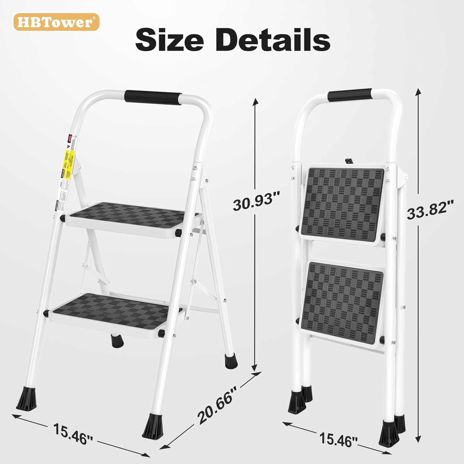Thumbnail 6 de HBTower Folding Step Ladder, 2-Step