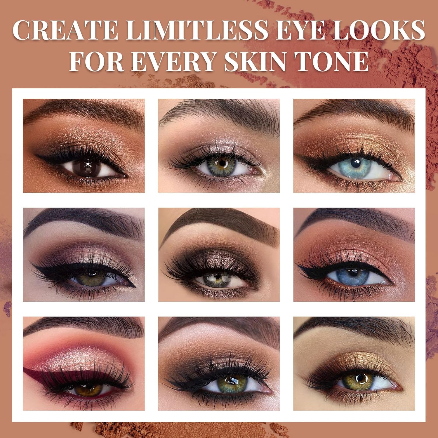 Detalle de UCANBE eyeshadow palette, 20 colors