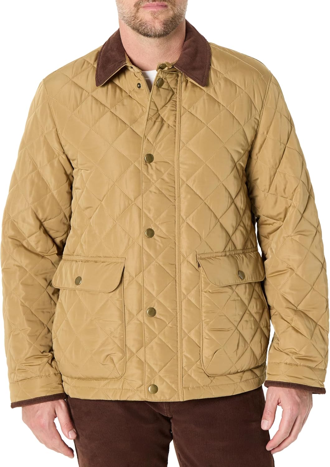 Detalle de Amazon Essentials Quilted Midweight Jacket 74.9 cm