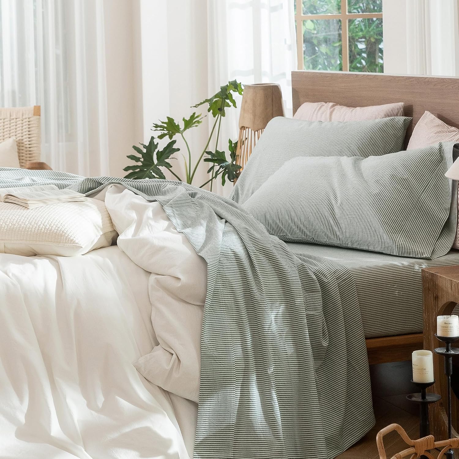 Thumbnail 6 de MooMee Striped Sheet Set King 17"