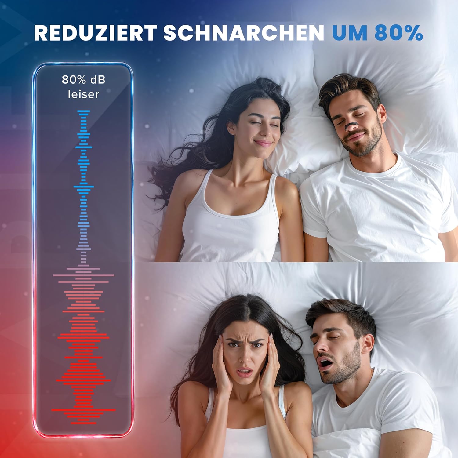Detalle de Nasenpflaster Magnet (32 Tage) – magnetische Nasenpflaster gegen Schnarchen
