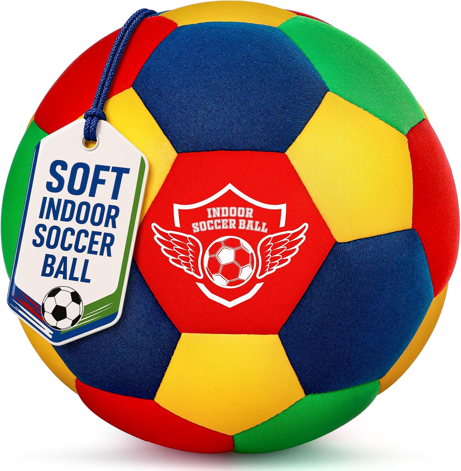 Detalle de HopeRock IB001-1 Indoor Soccer Ball, Size 4 Soft Foam for Kids