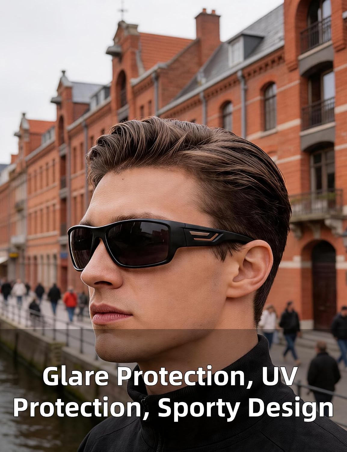 Detalle 2 de PUKCLAR Polarised Sports Sunglasses with TR90 Frame and UV400 TAC Lenses