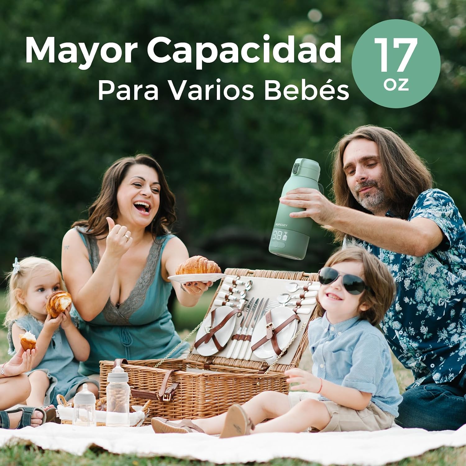 Thumbnail 6 de Momcozy MW05: calentador de biberones portátil con 500 ml, TÜV-CE y calentamiento rápido
