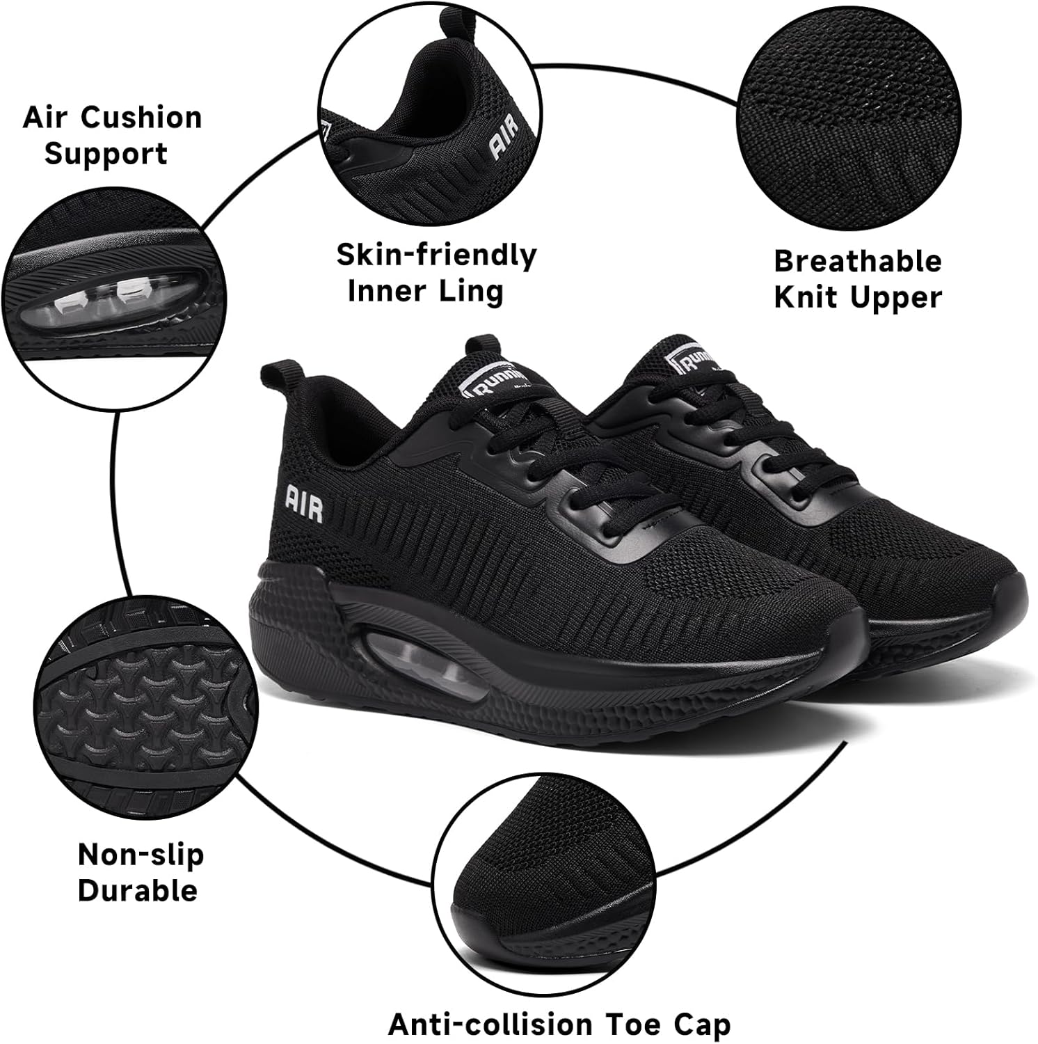 Thumbnail 1 de Zcbstl Women's Orthopedic Trainers with Arch Support – Air Cushion Memory Foam Lightweight Running Shoes