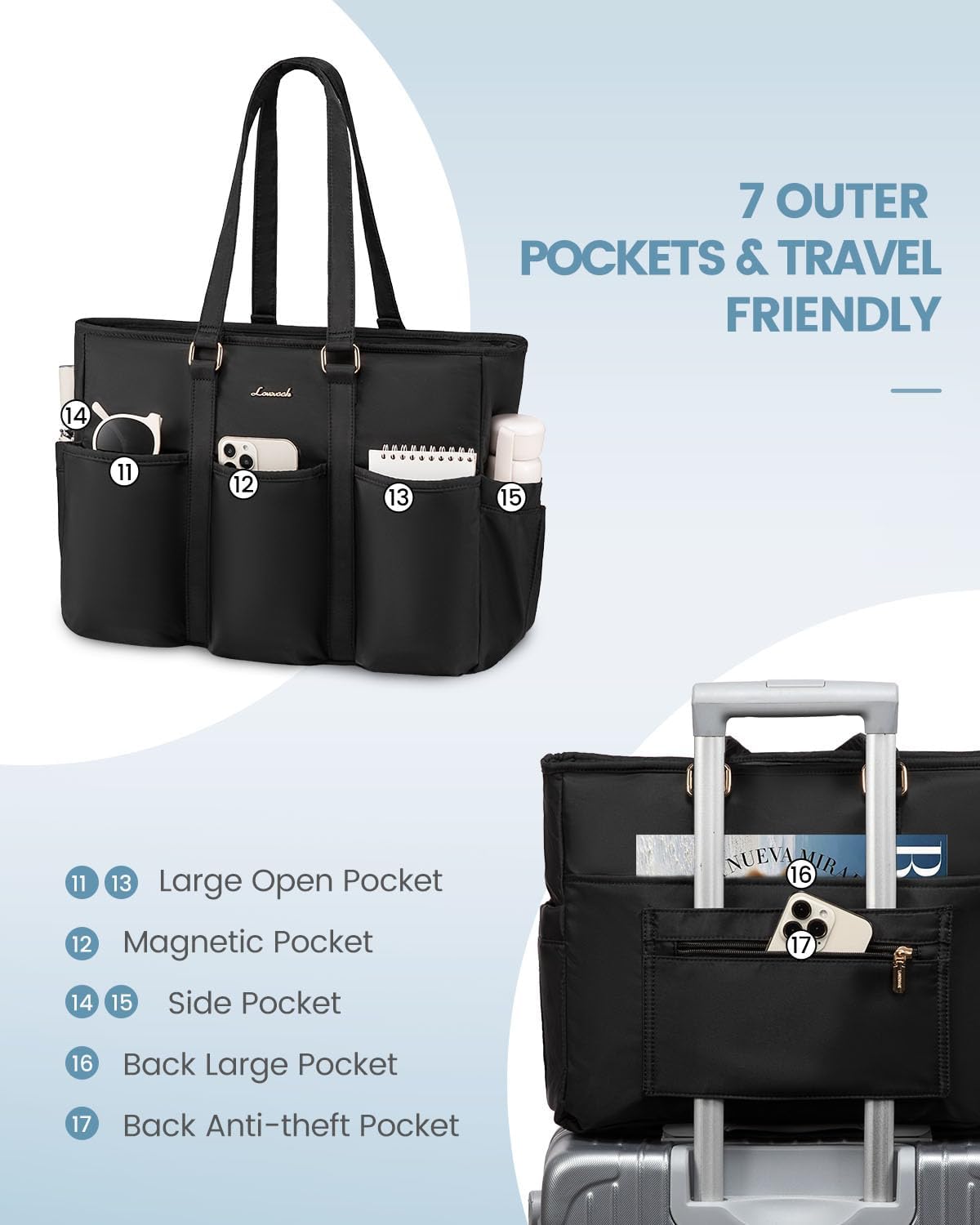 Detalle 2 de LOVEVOOK Laptop Tote Bag