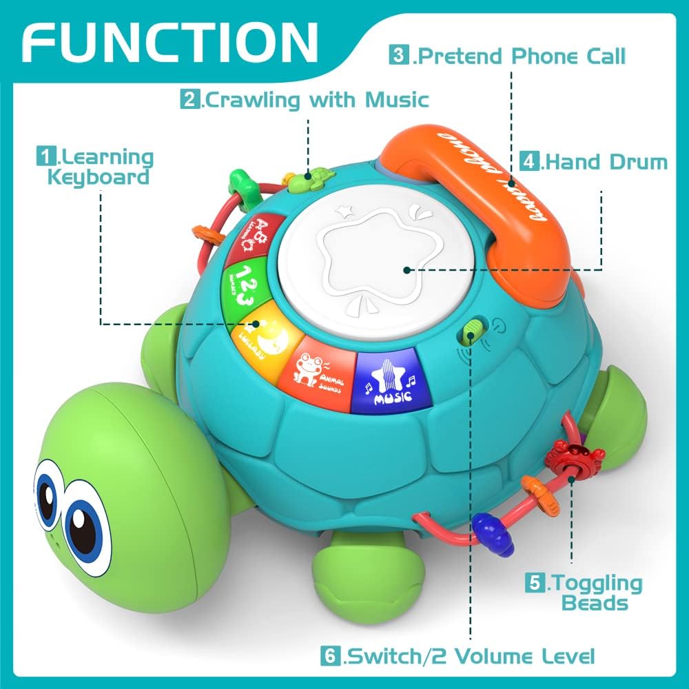 Thumbnail 1 de Jyusmile Musical Turtle Baby Toy 6-12 Months