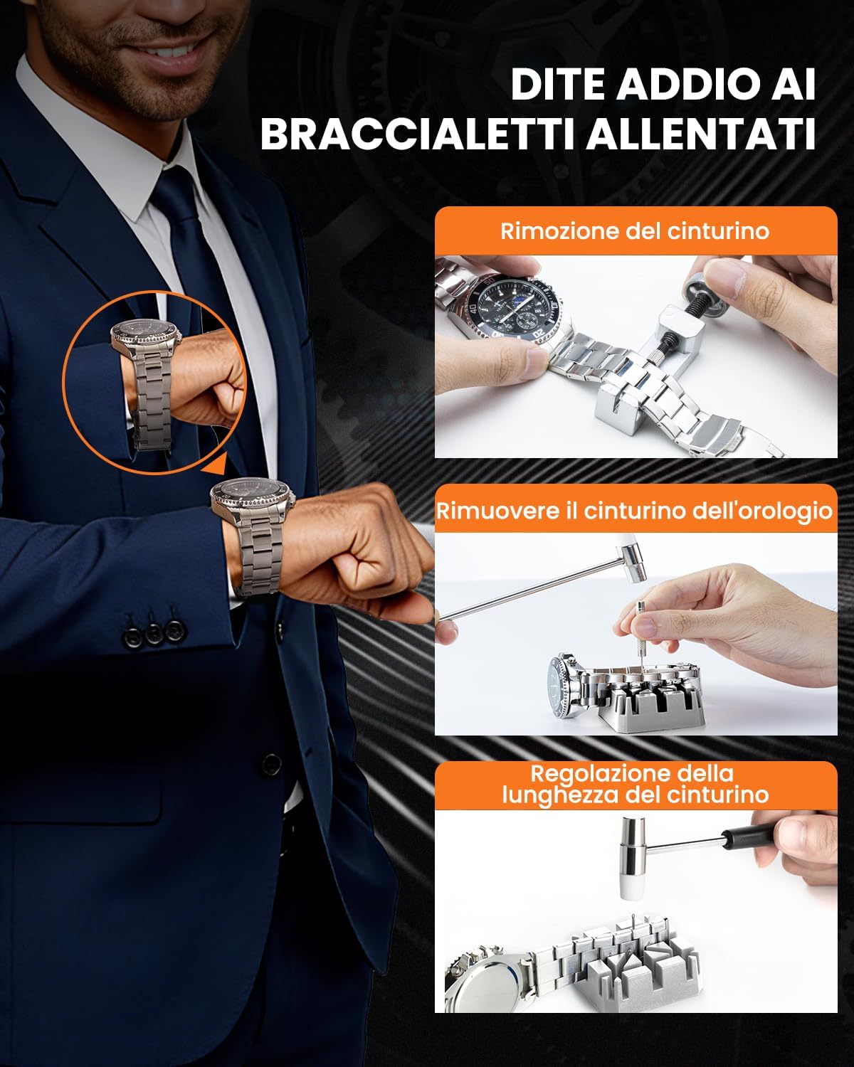 Detalle 2 de Eventronic Kit Orologiaio per la Sostituzione Batteria & Regola Cinturino