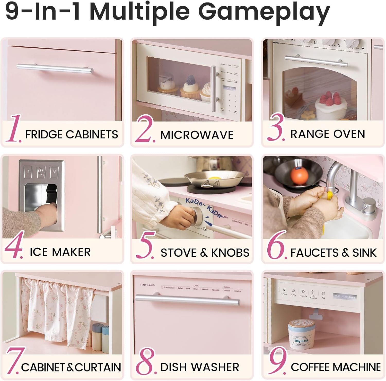 Detalle 2 de Tiny Land Play Kitchen for Kids 3+