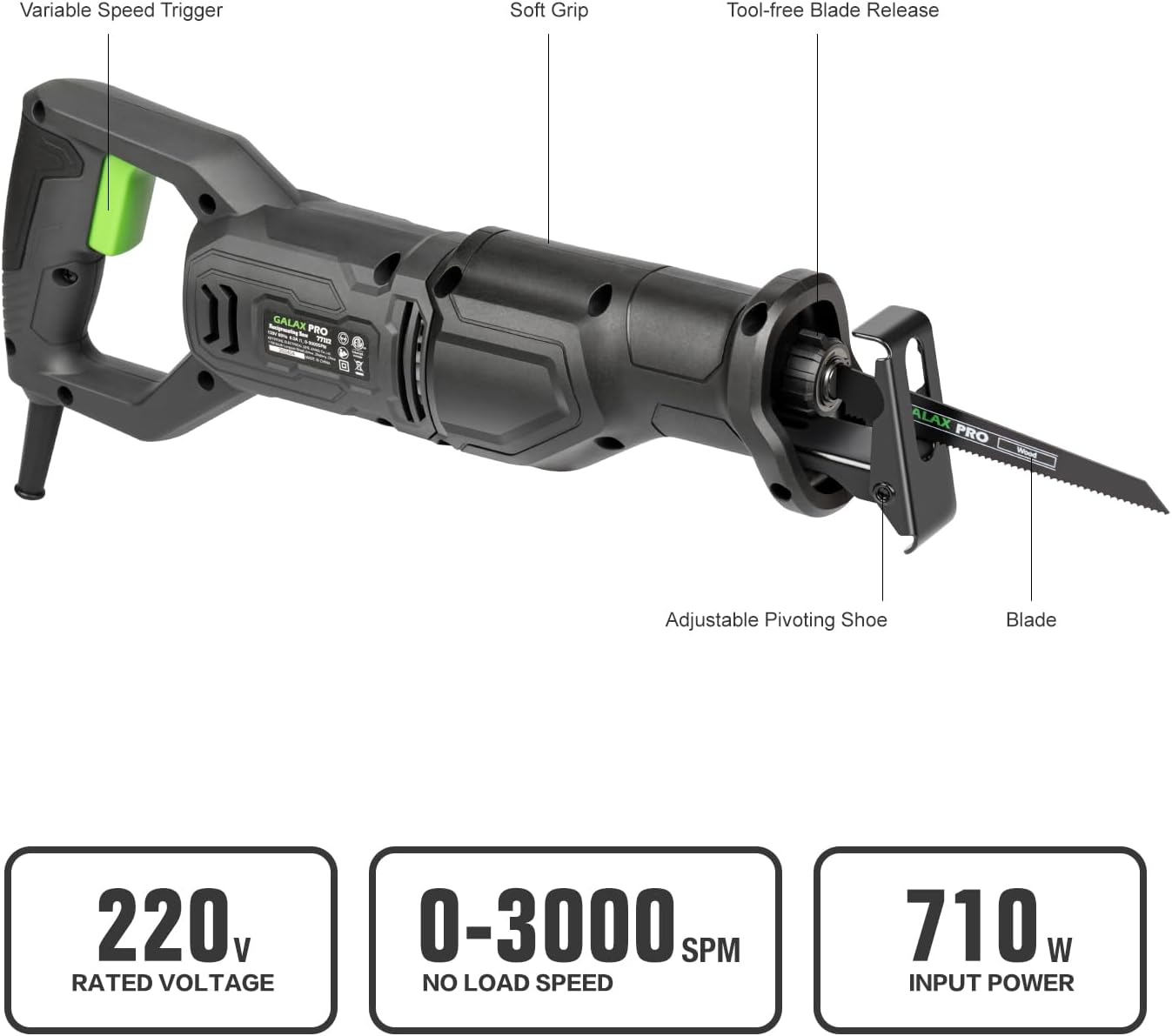 Detalle 2 de GALAX PRO Scie Sabre 710W