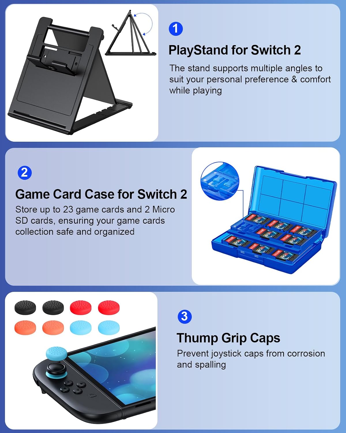 Thumbnail 5 de FYOUNG Switch 2 23-in-1 Accessories Kit