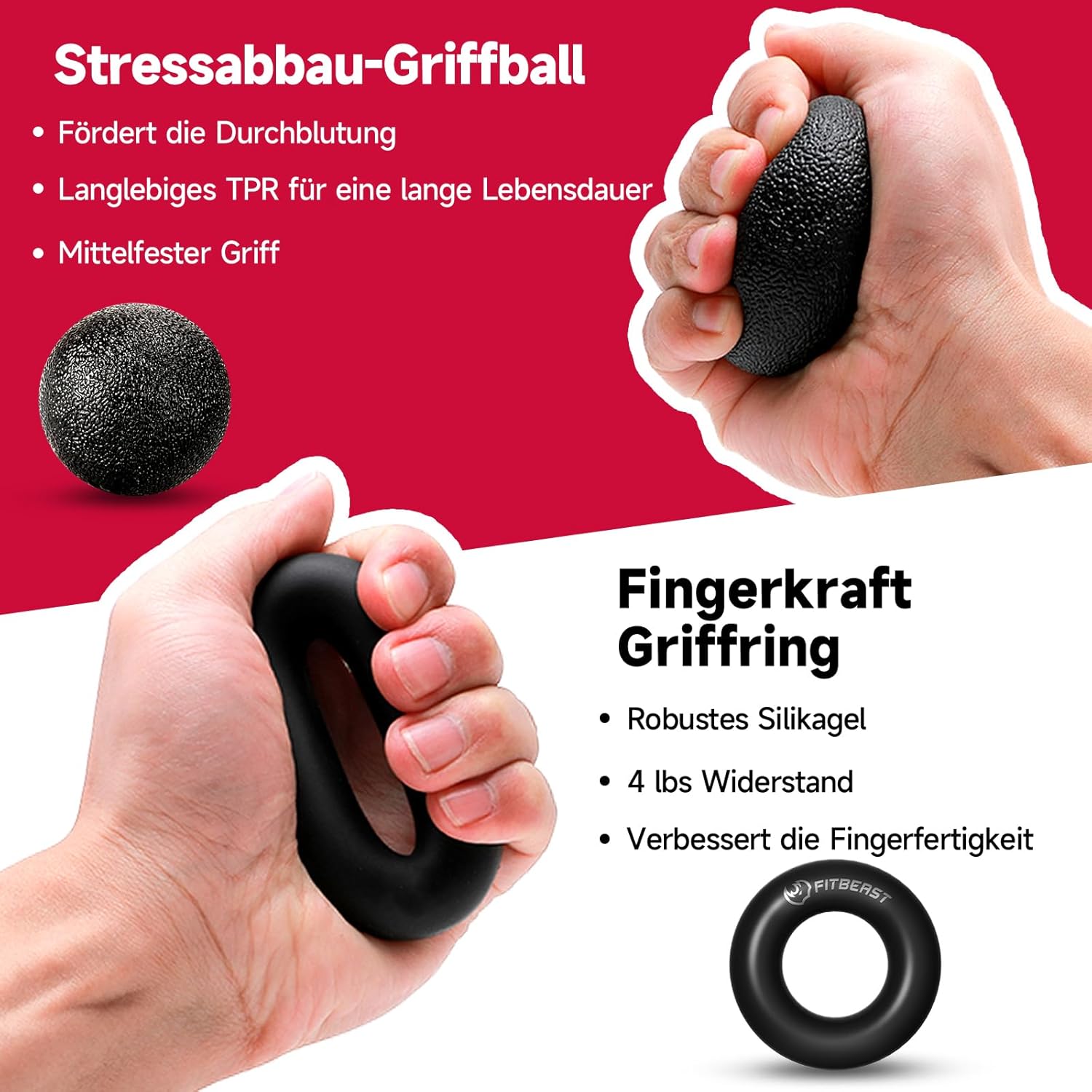Thumbnail 3 de FitBeast Handtrainer Trainingsset 5-teilig