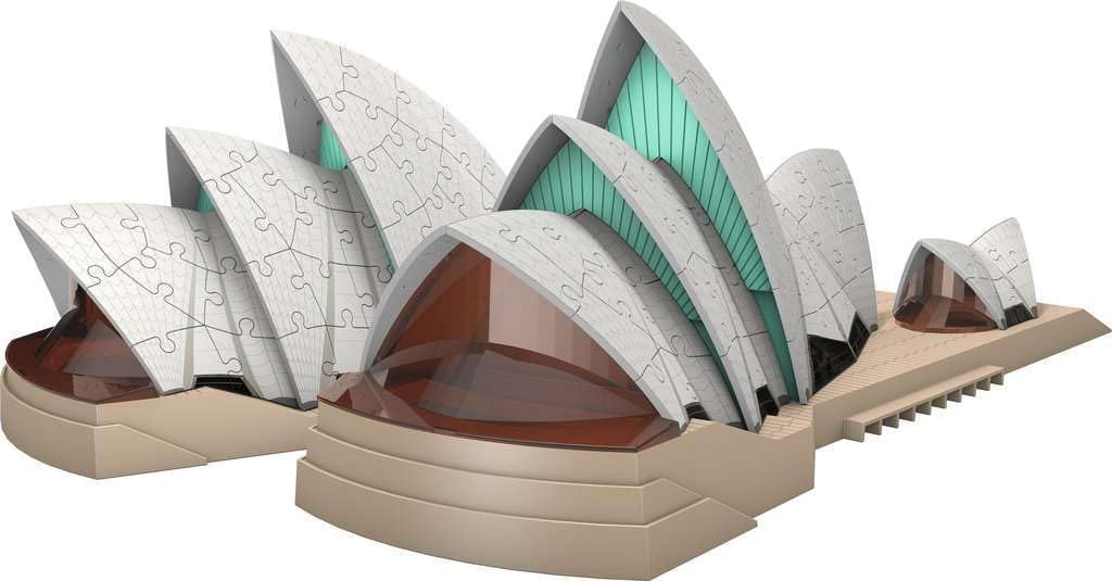 Detalle 2 de Ravensburger Puzzle 3D Sydney Opera House – 216 pezzi, Easy Click, decorazione originale