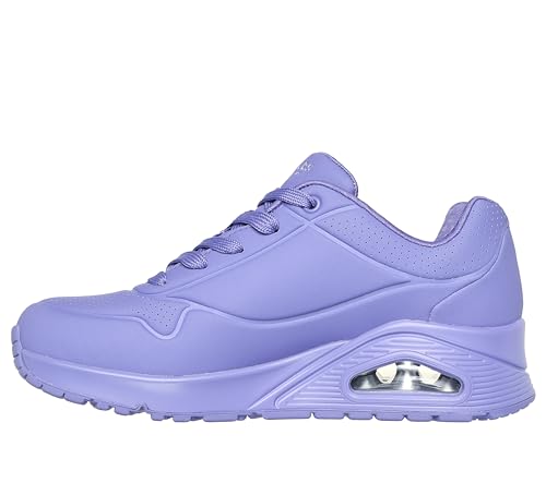 Detalle de Skechers Damen Uno Stand On Air Trainers Lilac Durabuck/Mesh – 39,5 EU