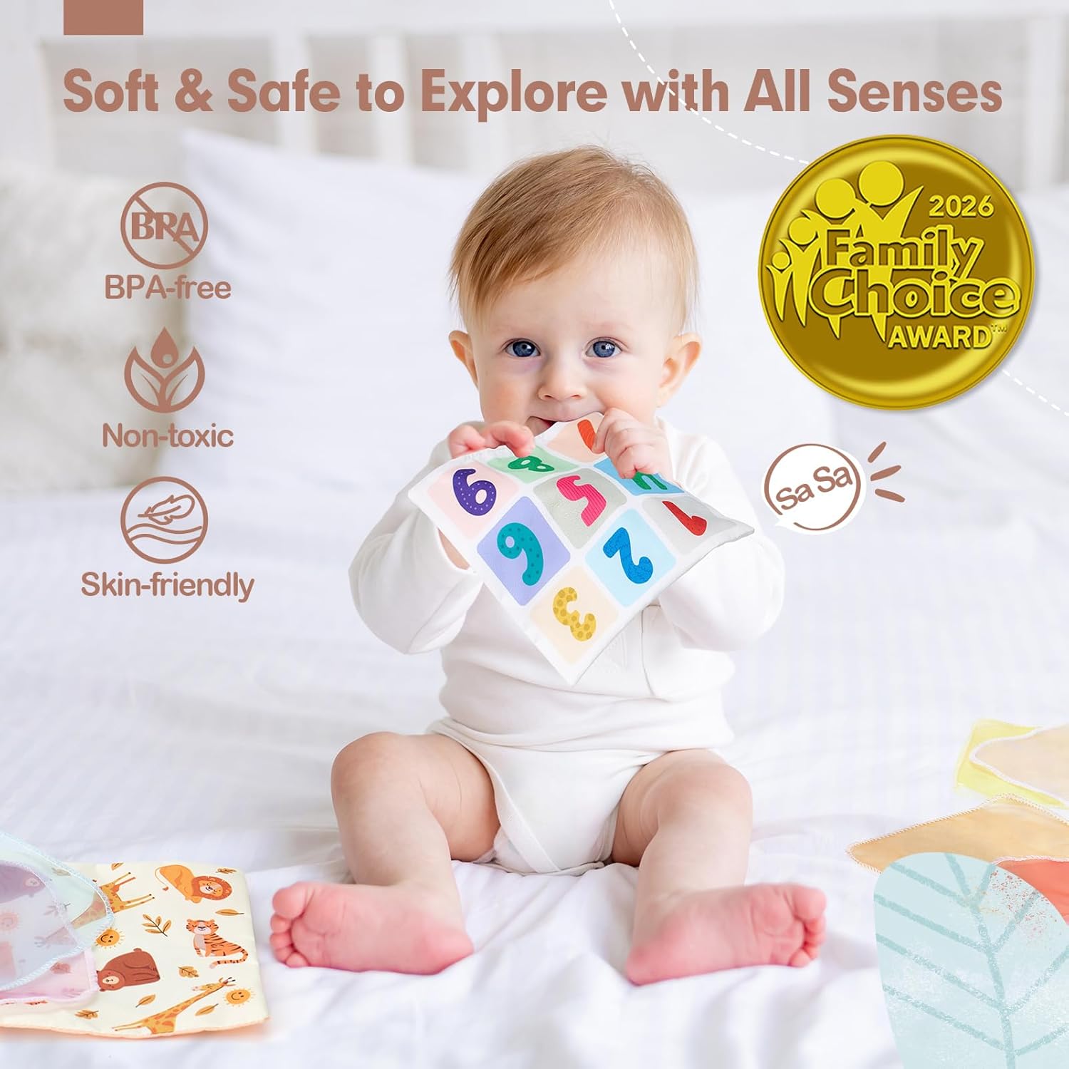 Thumbnail 5 de hahaland Baby Tissue Box Toy sensory toy for 6 months