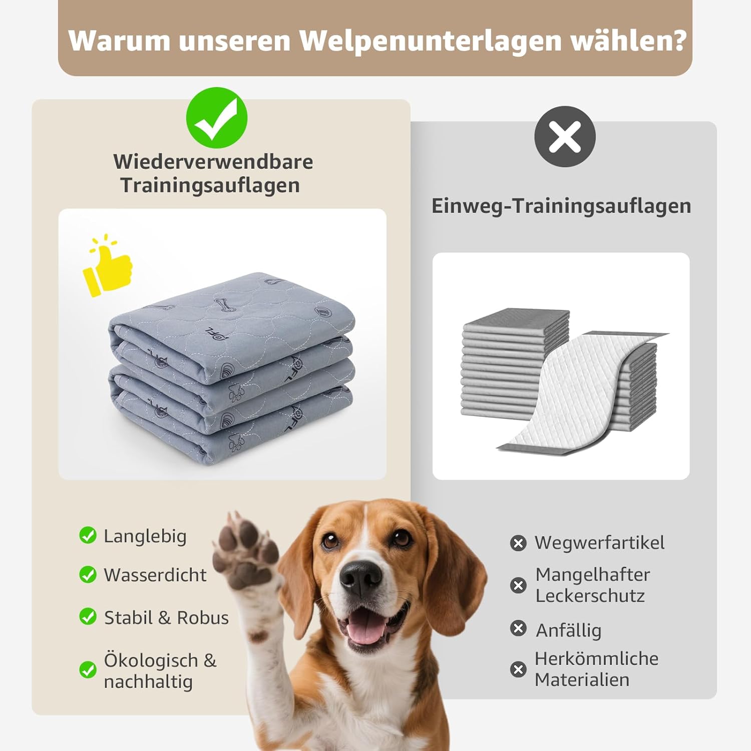 Thumbnail 5 de PICK FOR LIFE Welpenunterlagen 80×92 cm