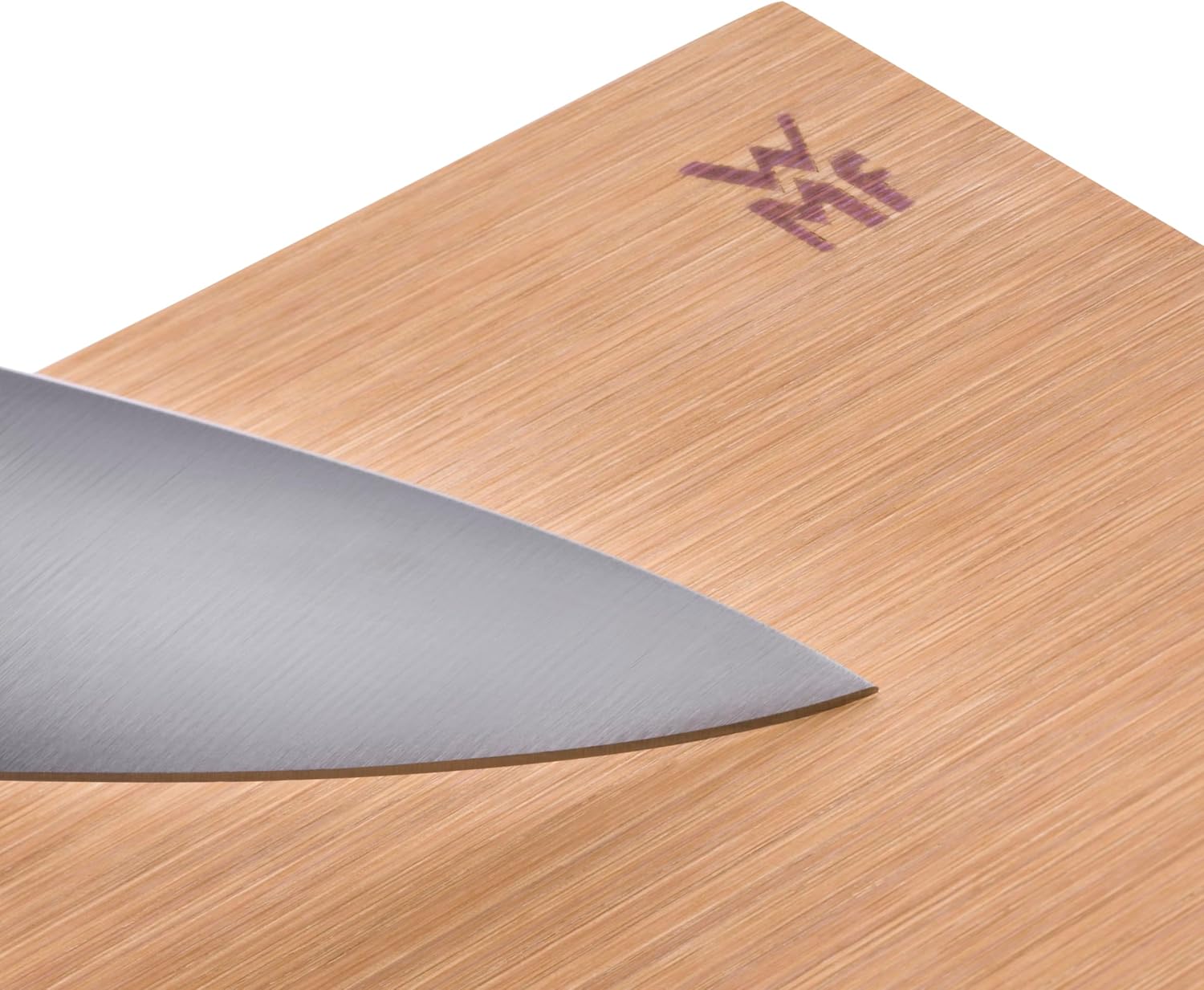 Detalle 2 de WMF Schneidebrett aus Bambus natur, 38 x 25 x 1,9 cm – rechteckiges Holzbrett mit Saftrille