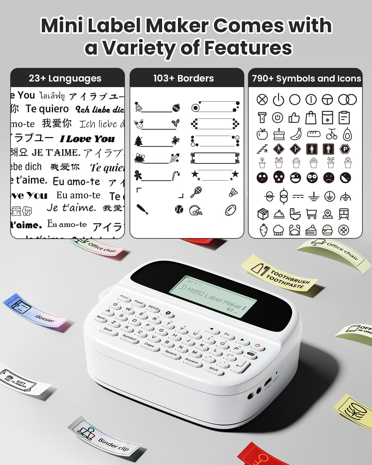 Thumbnail 3 de Phomemo M950 Étiqueteuse thermique 12 mm 📇